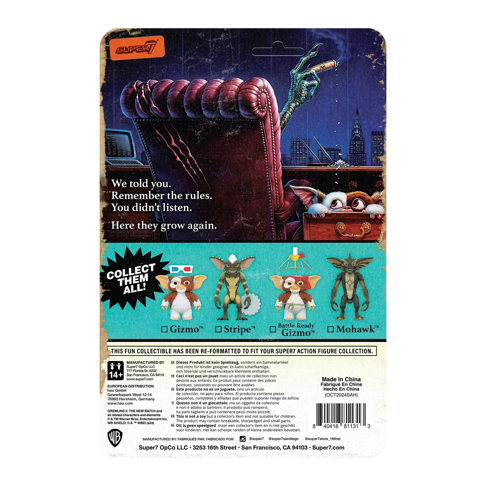Super7 Super7 Gremlins 2 ReAction Action Figure Mohawk 10 cm