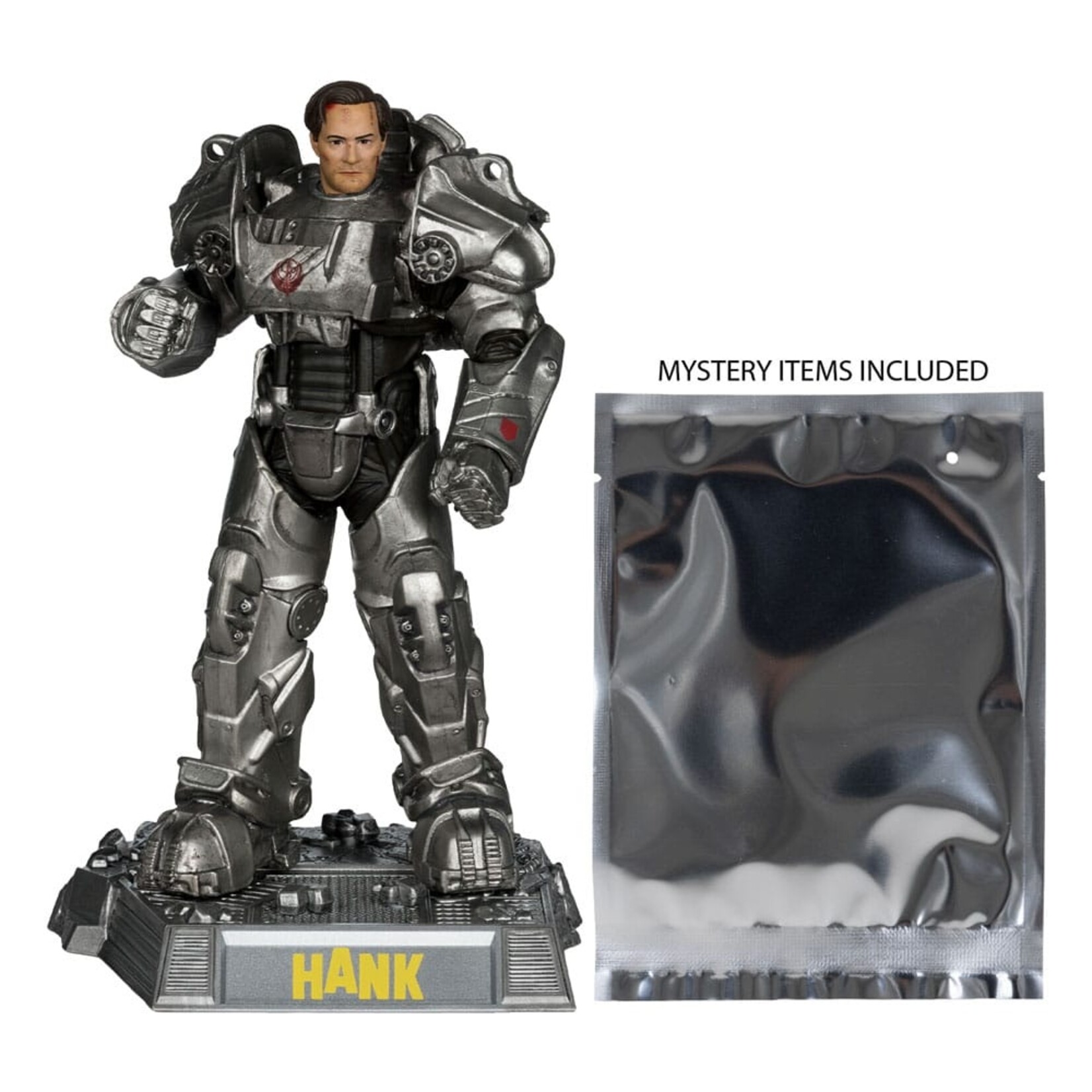 McFarlane Toys McFarlane Toys Fallout Movie Maniacs Action Figure Hank Maclean (Red Platinum Edition) 17 cm