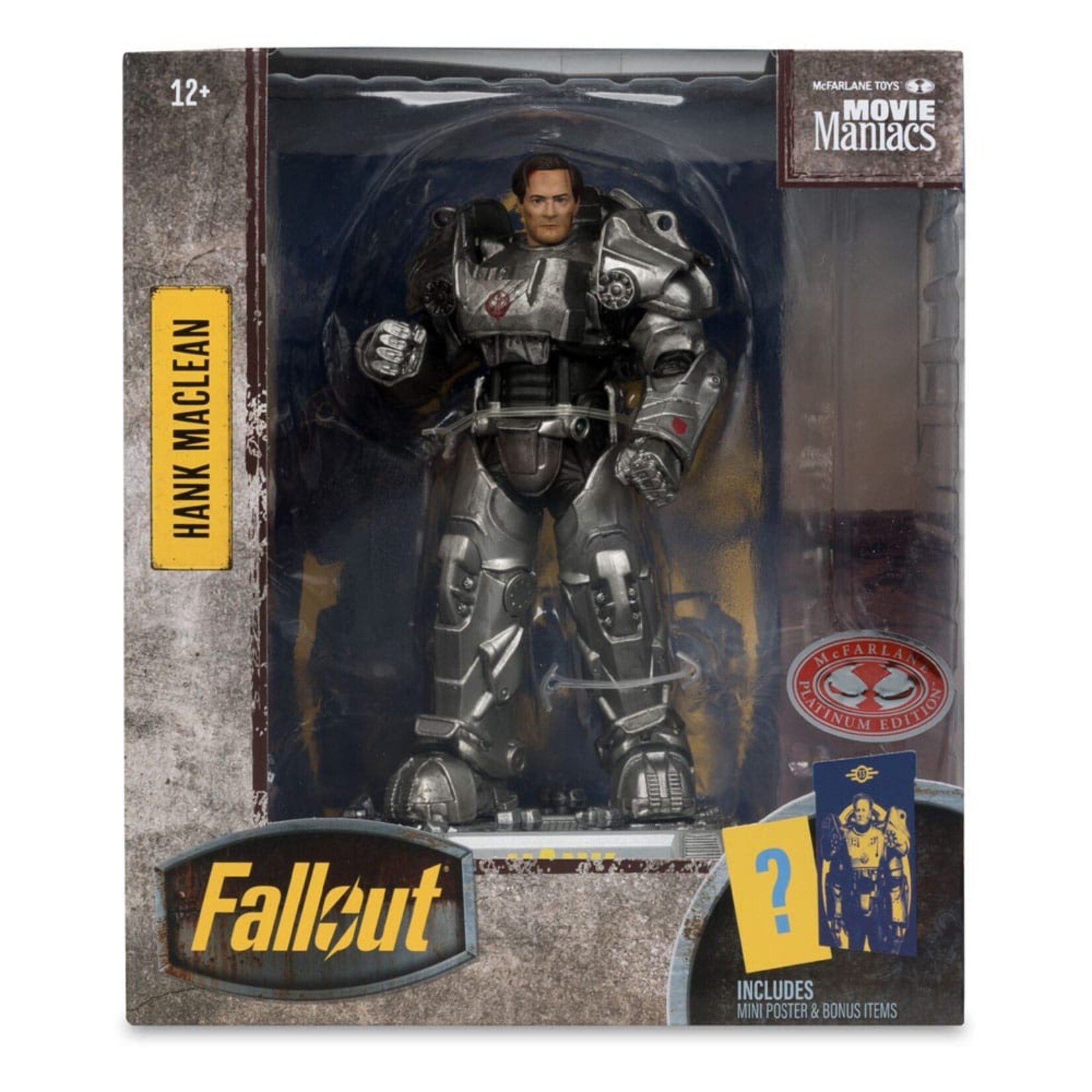 McFarlane Toys McFarlane Toys Fallout Movie Maniacs Action Figure Hank Maclean (Red Platinum Edition) 17 cm