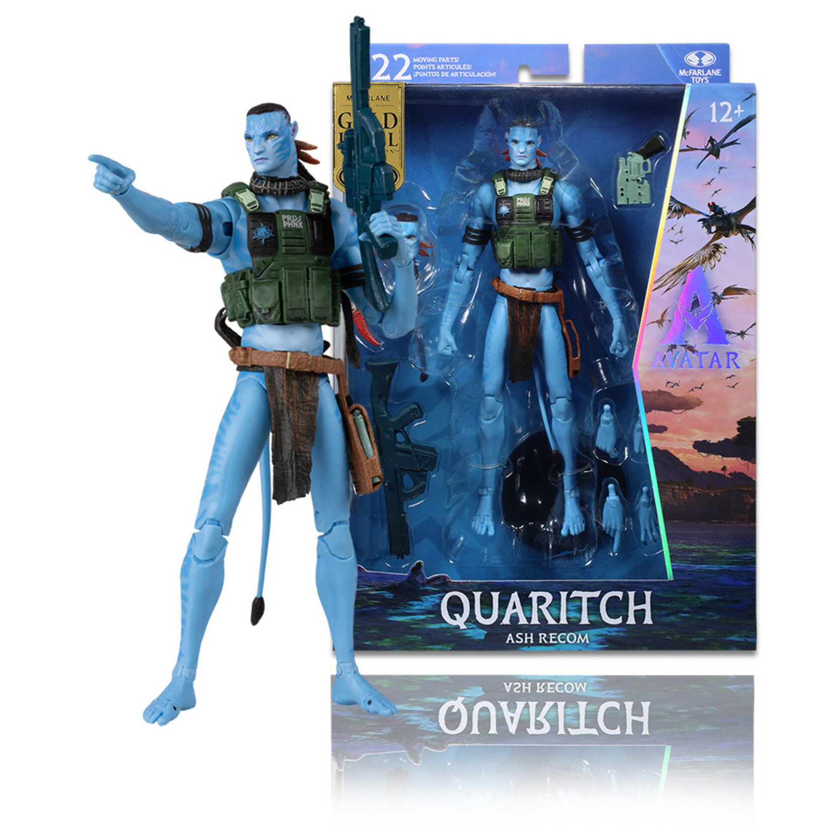 McFarlane Toys McFarlane Toys Avatar Fire and Ash Action Figure Quaritch (Ash Recom) (Gold Label) 18 cm