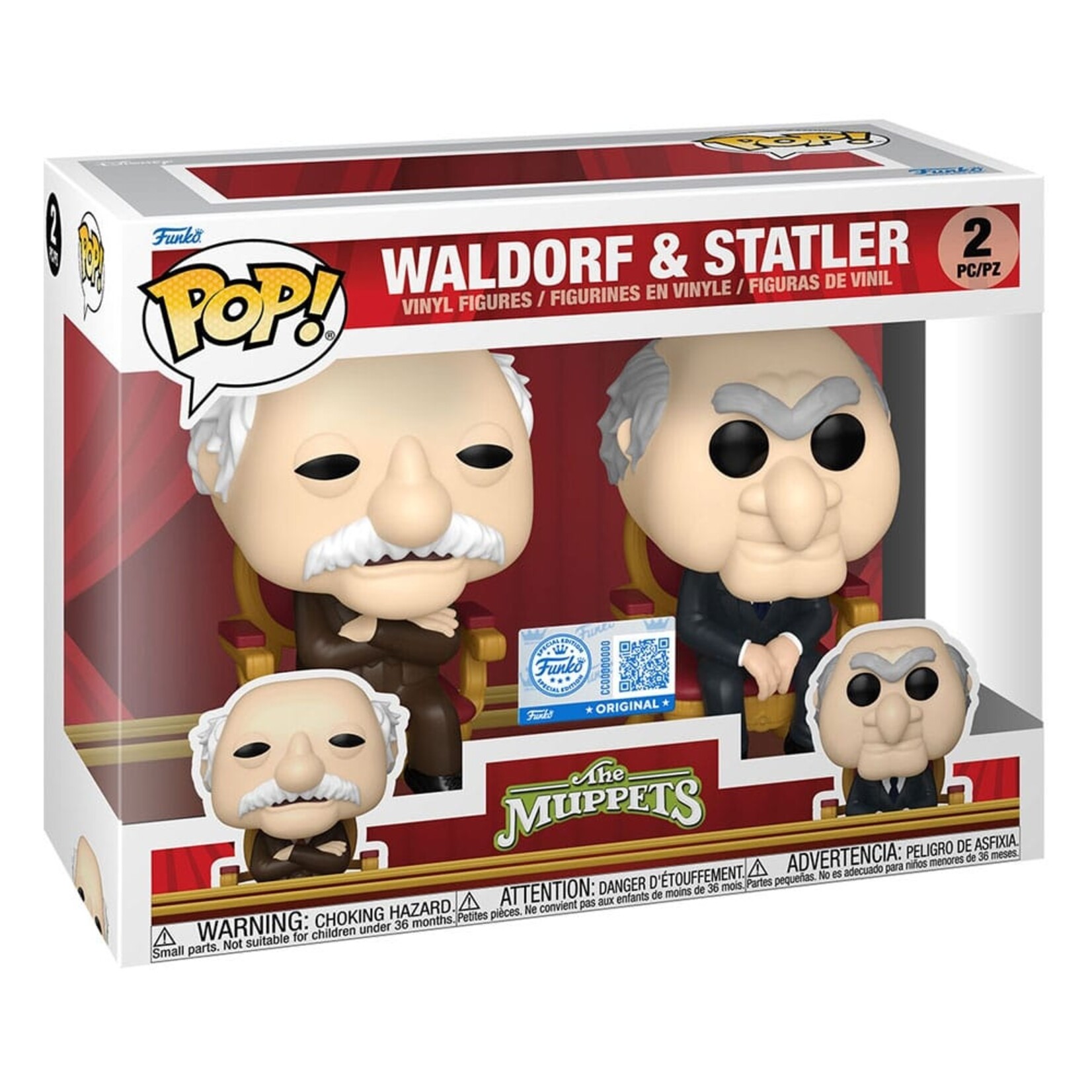 Funko Funko Disney The Muppets POP! Television Vinyl Figure Waldorf & Statler 2-pack
