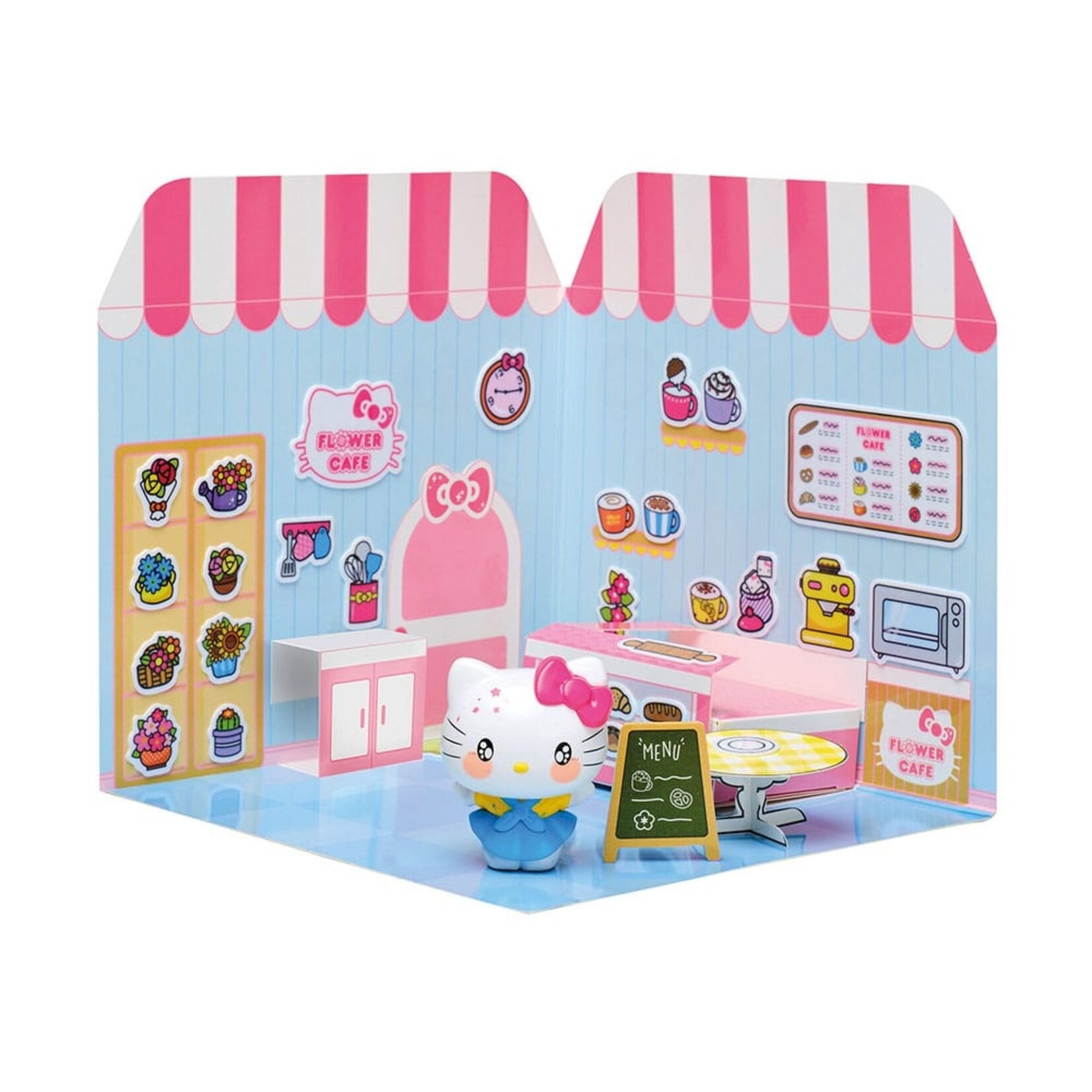 Comansi Comansi Hello Kitty and Friends Mini figure Sticker House Flower Café