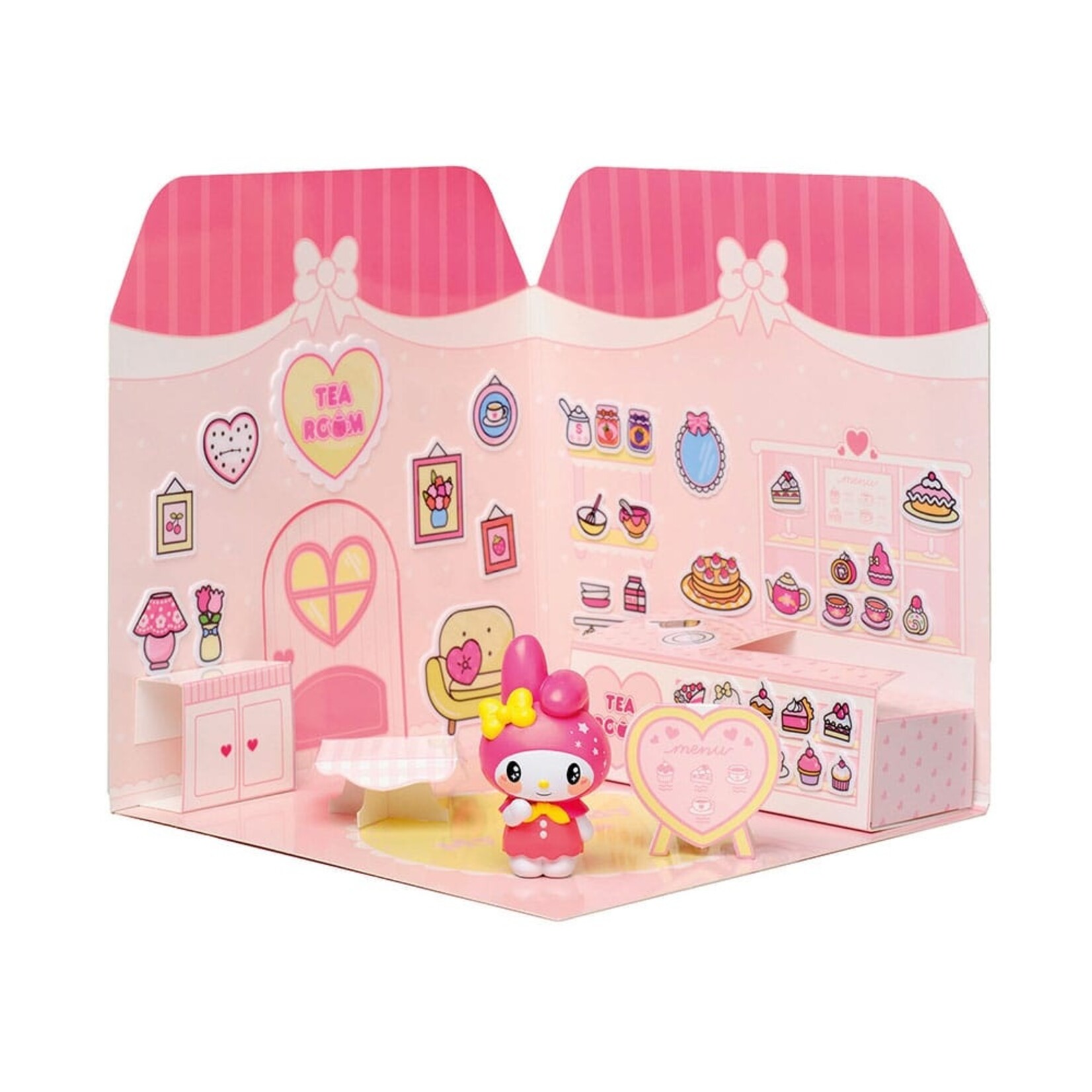 Comansi Comansi Hello Kitty and Friends Mini figure Sticker House My Melody Tea Room