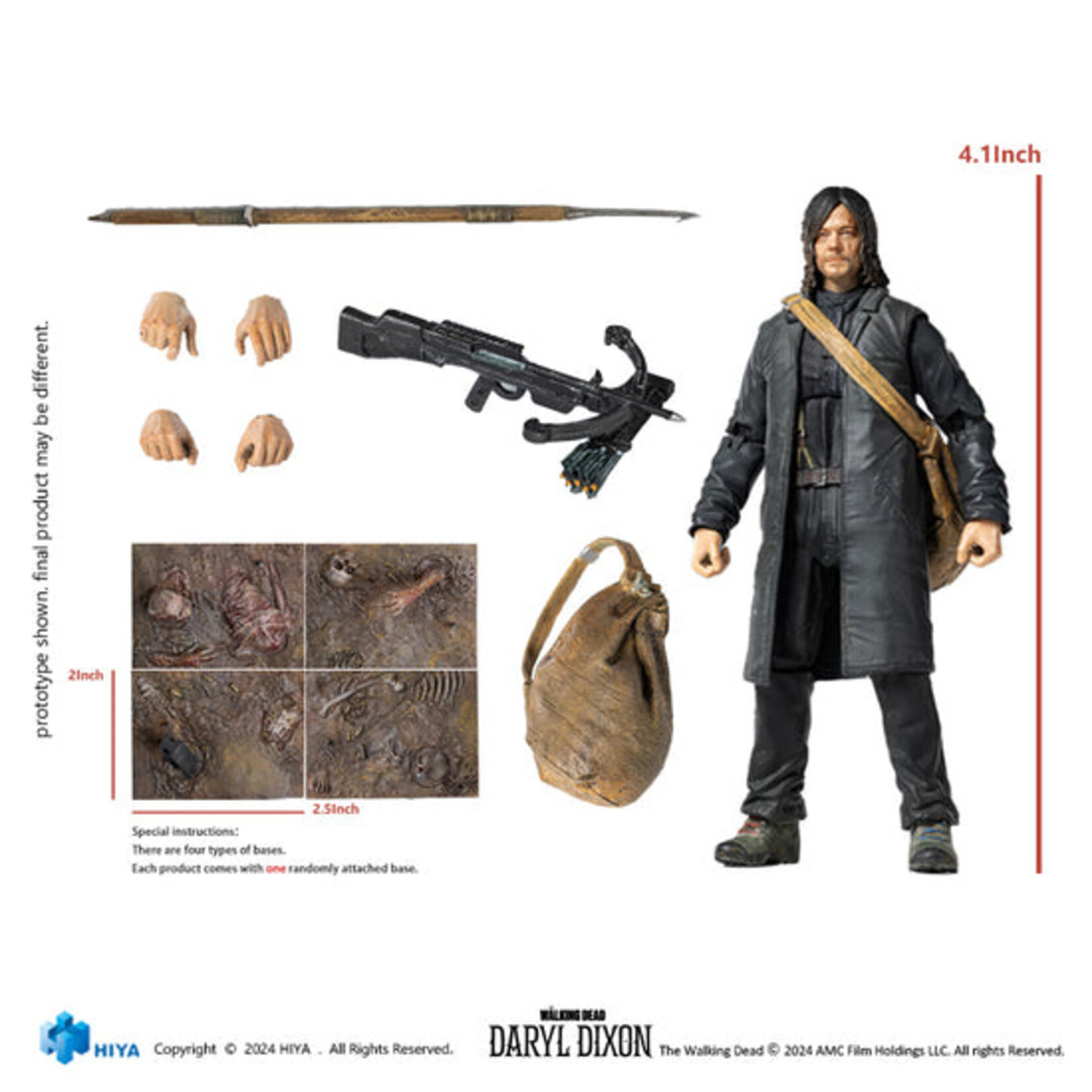 HIYA Toys HIYA Toys The Walking Dead Exquisite Mini Action Figure Daryl Dixon 11 cm