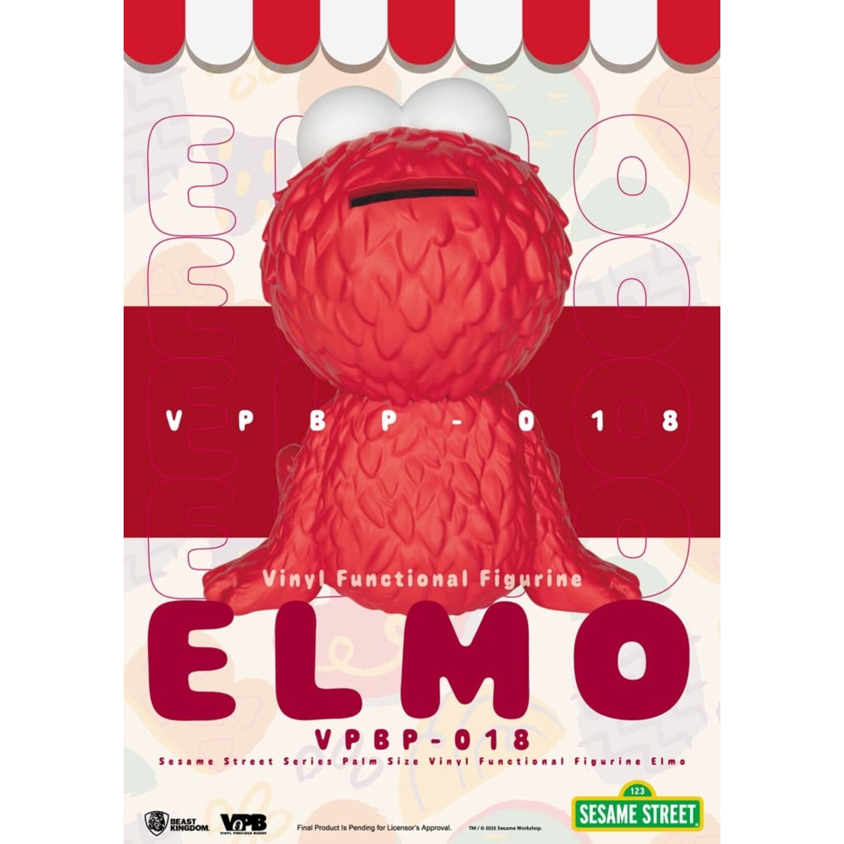 Beast Kingdom Beast Kingdom Sesame Street Vinyl Piggy Bank Elmo 12 cm