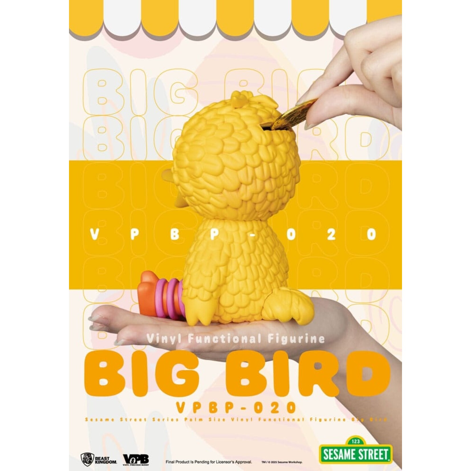 Beast Kingdom Beast Kingdom Sesame Street Vinyl Piggy Bank Big Bird 12 cm