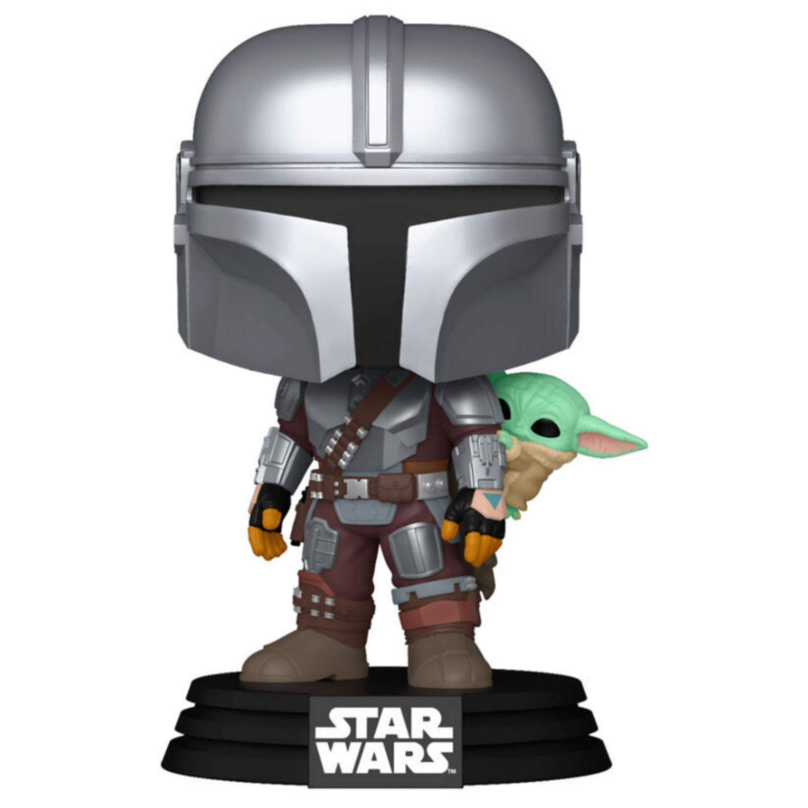 Funko Funko Star Wars: The Mandalorian and Grogu POP! Vinyl Figure The Mandalorian with Grogu 9 cm