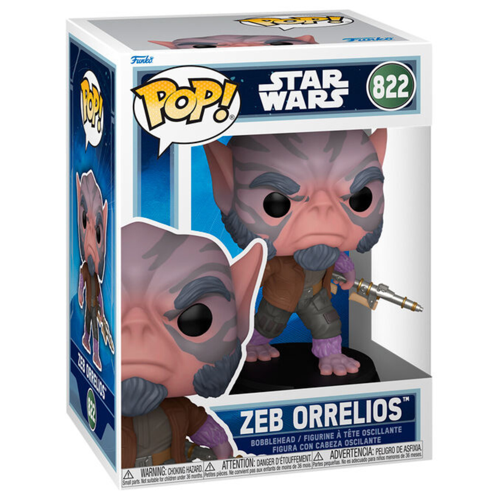 Funko Funko Star Wars: The Mandalorian and Grogu POP! Vinyl Figure Zeb Orrelios 9 cm