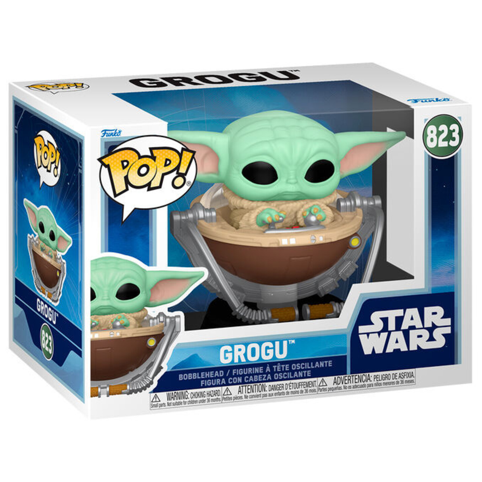 Funko Funko Star Wars: The Mandalorian and Grogu POP! Vinyl Figure Grogu in Pram 9 cm