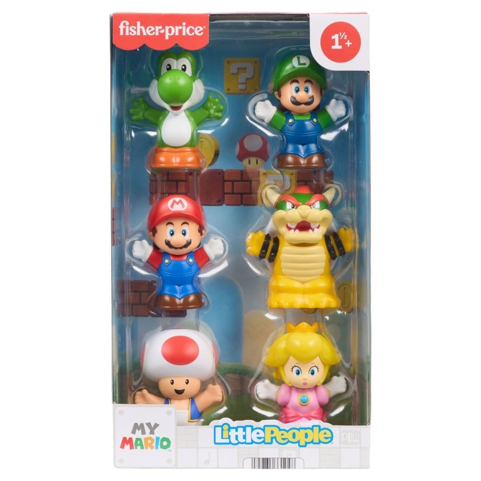 Fisher-Price Fisher-Price My Mario Little People Collector Mini Figures 6-Pack