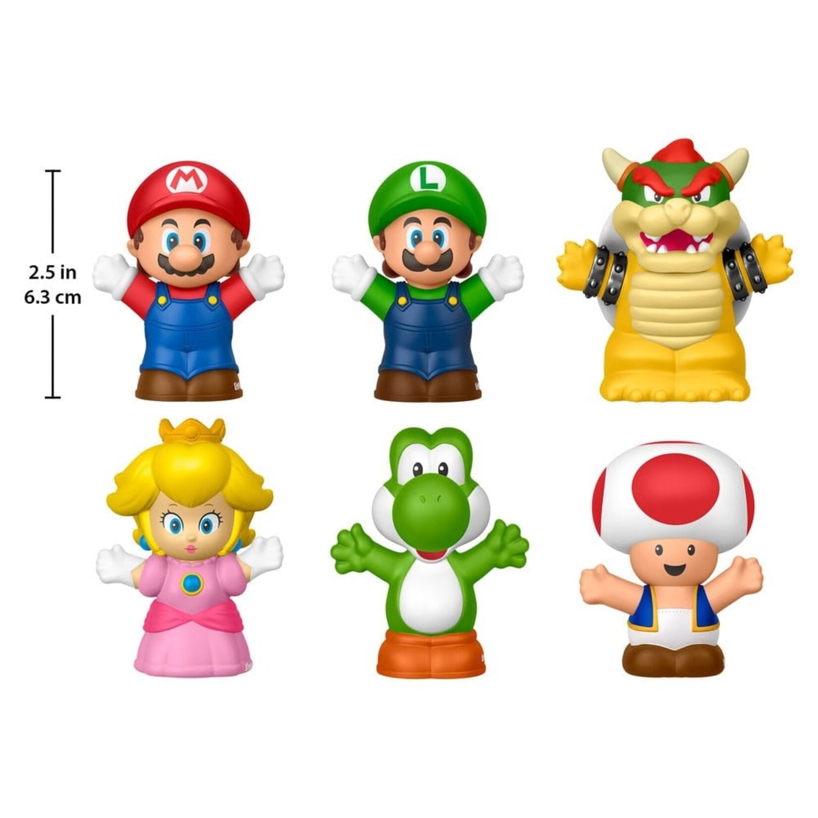 Fisher-Price Fisher-Price My Mario Little People Collector Mini Figures 6-Pack
