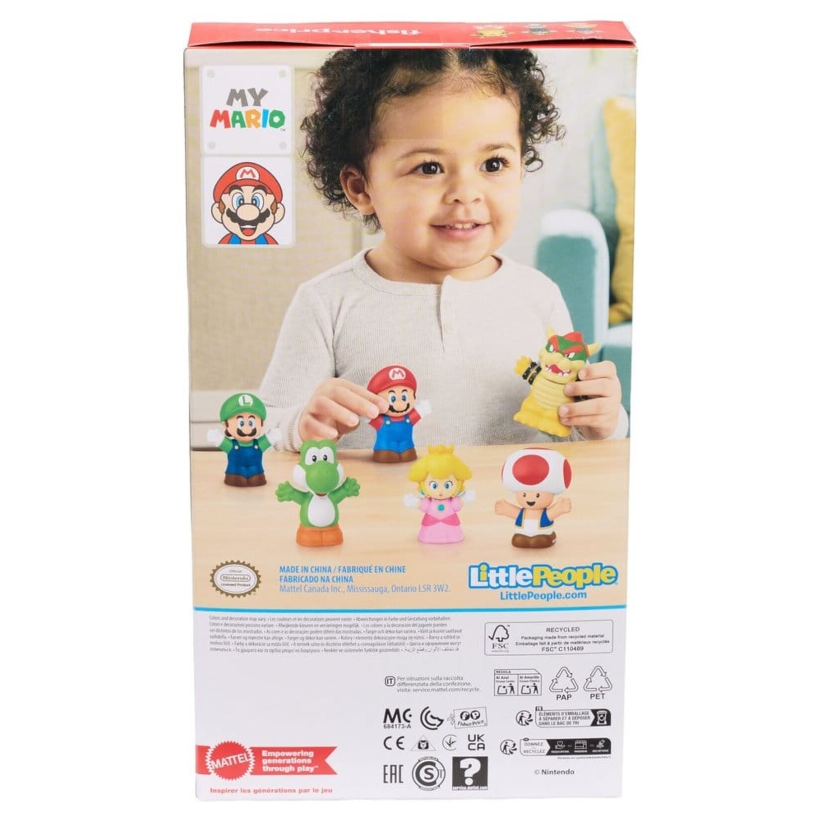Fisher-Price Fisher-Price My Mario Little People Collector Mini Figures 6-Pack