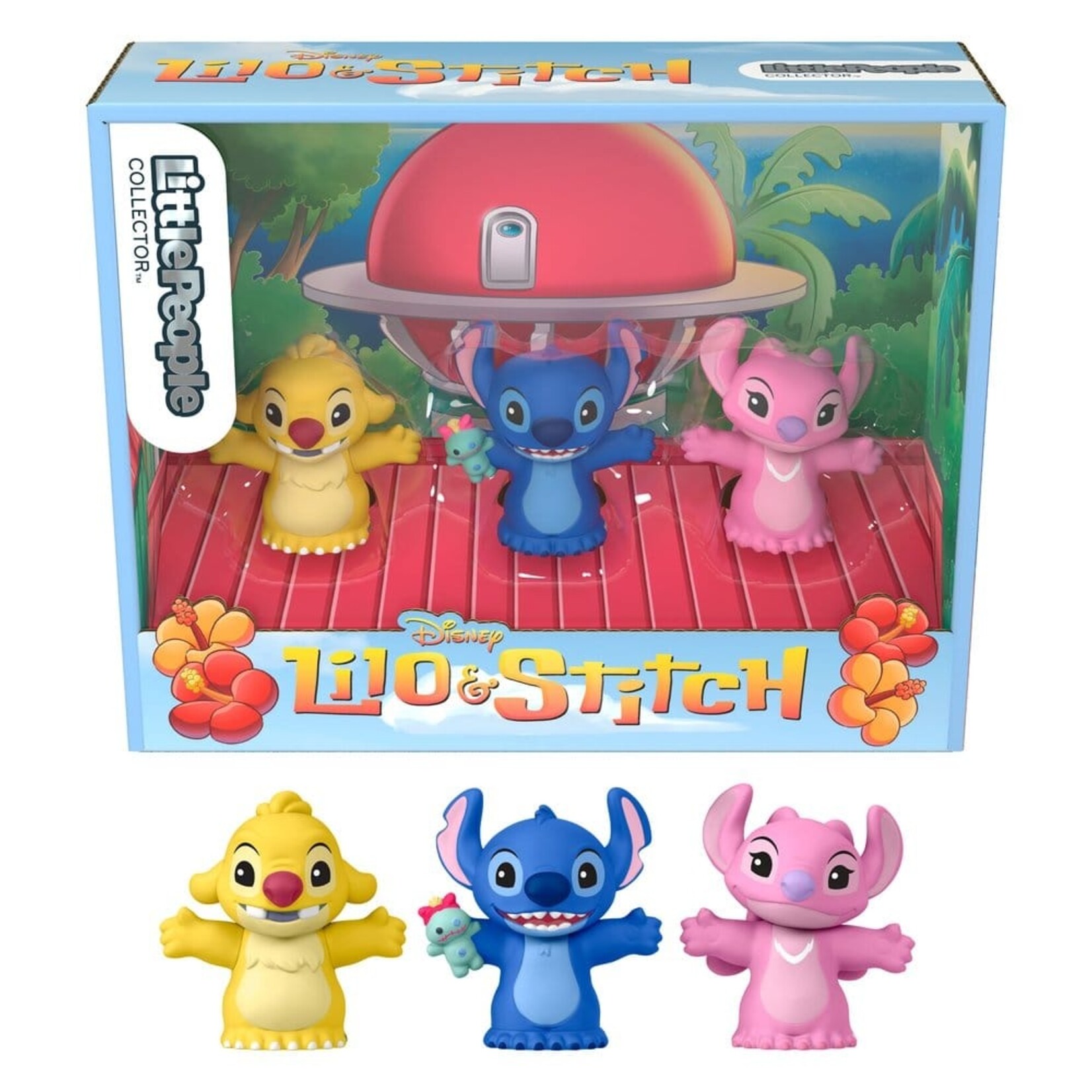 Fisher-Price Fisher-Price Disney Lilo & Stitch Little People Collector Mini Figures Stitch & The Cousins 3-Pack