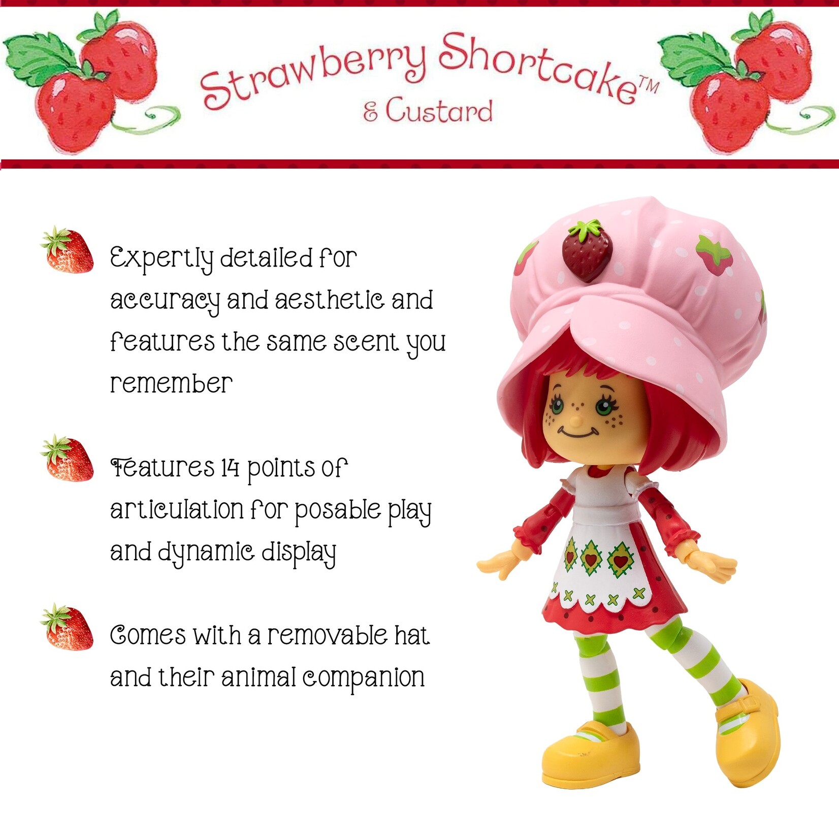 Boss Fight Studio Boss Fight Studio Strawberry Shortcake Action Figure Strawberry Shortcake & Custard