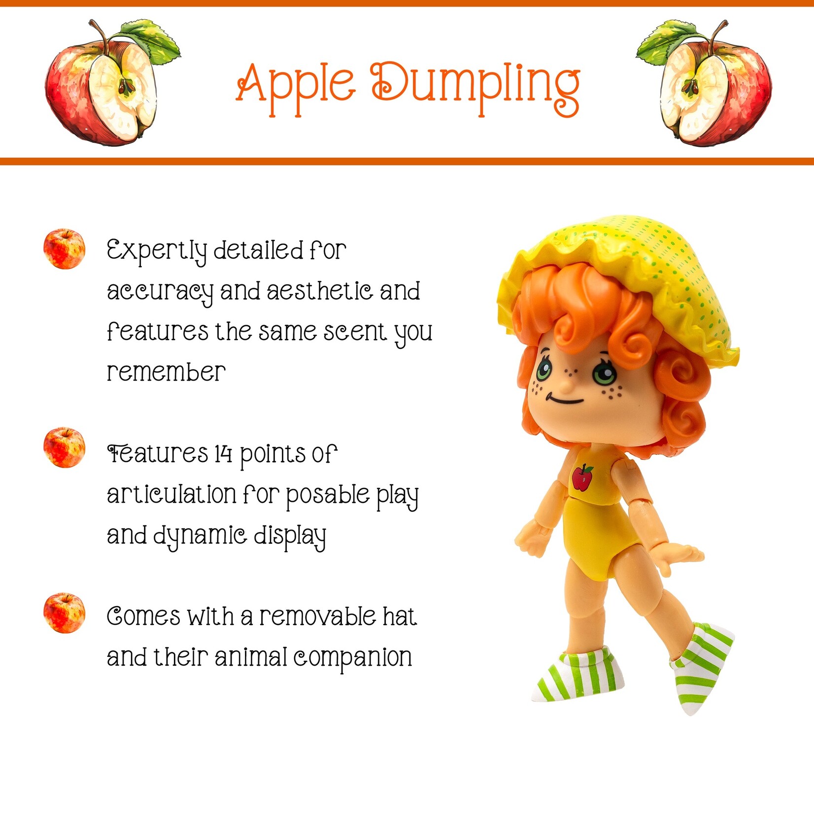Boss Fight Studio Boss Fight Studio Strawberry Shortcake Action Figure Apple Dumplin’