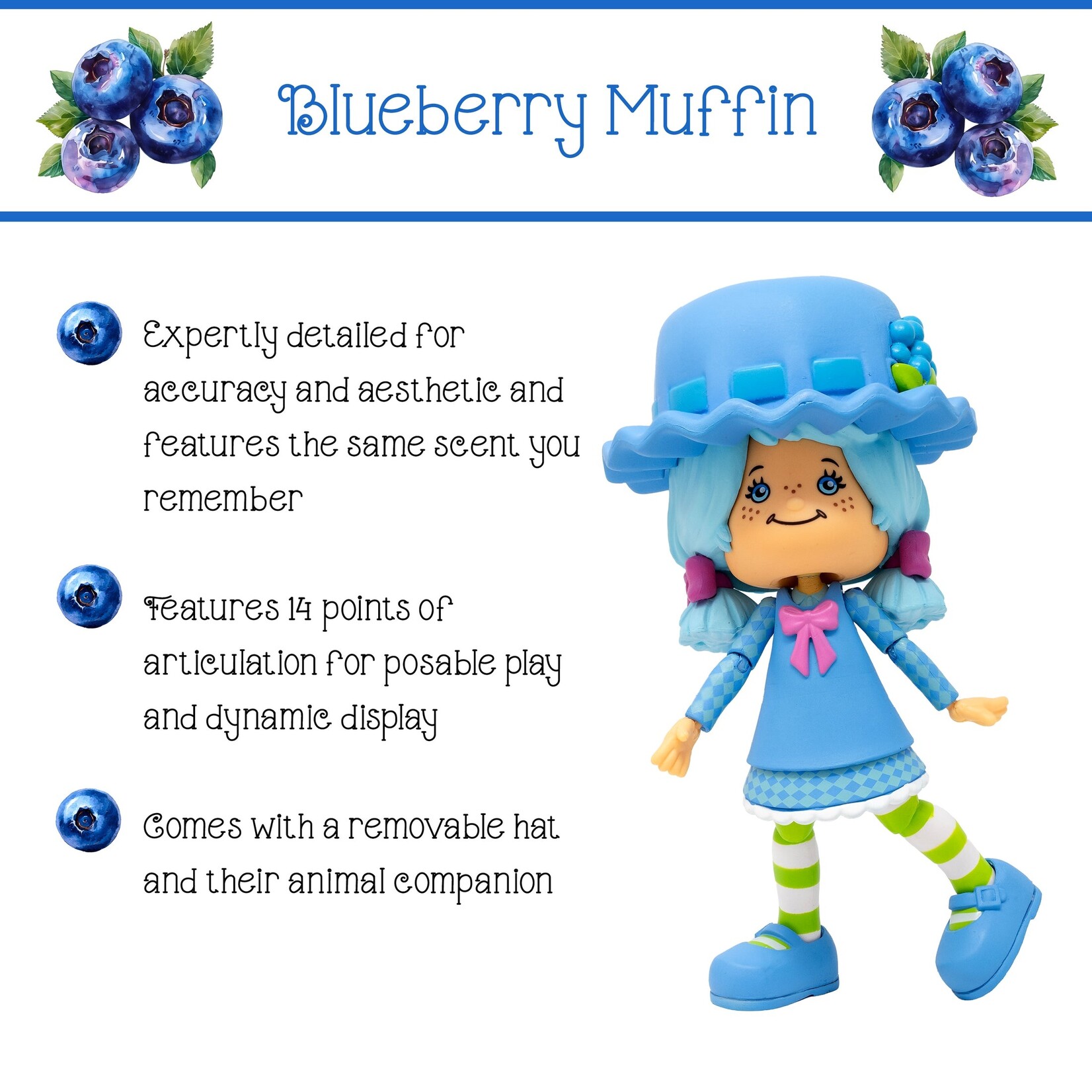 Boss Fight Studio Boss Fight Studio Strawberry Shortcake Action Figure Blueberry Muffin & Cheesecake