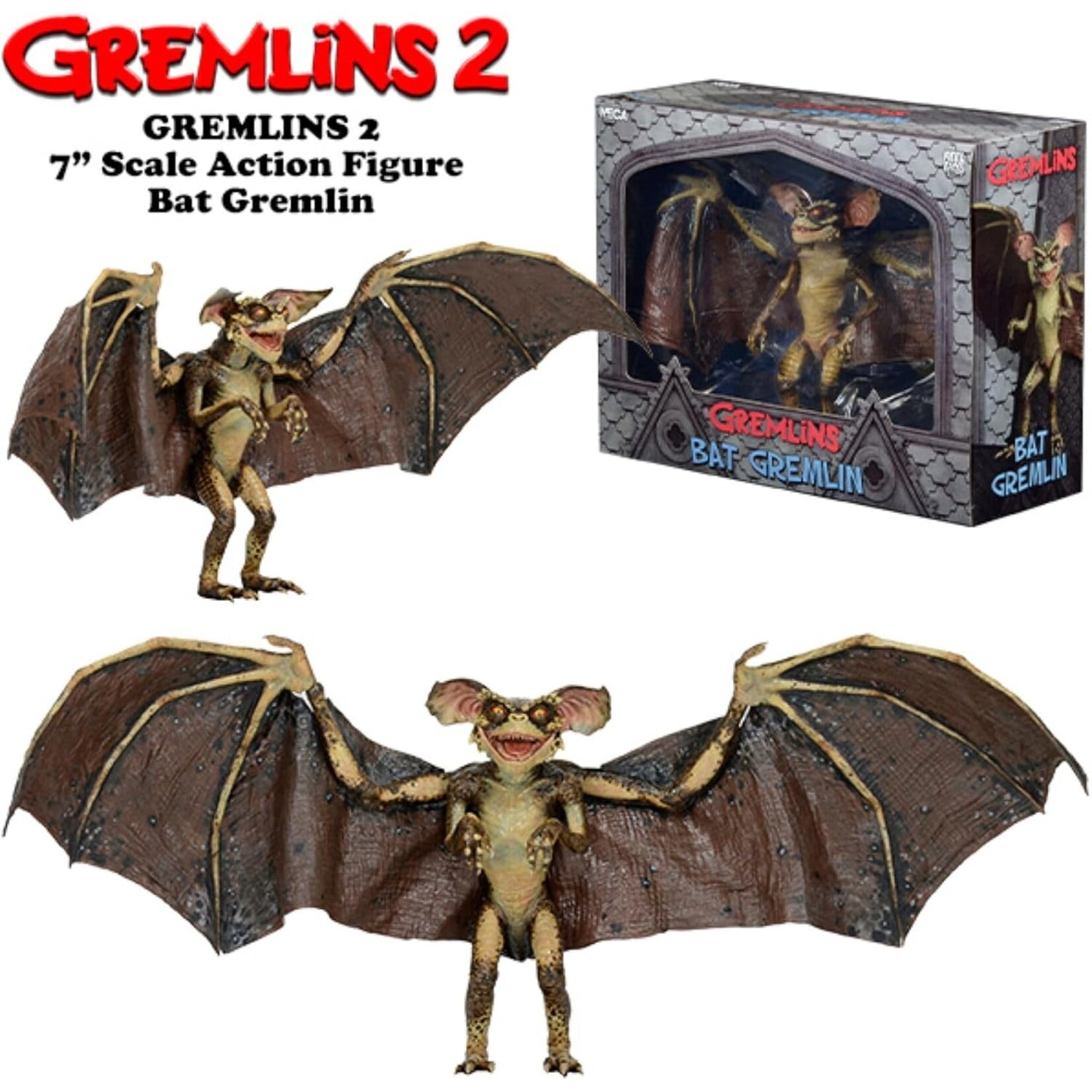 NECA NECA Gremlins 2 Deluxe Action Figure Bat Gremlin 15 cm