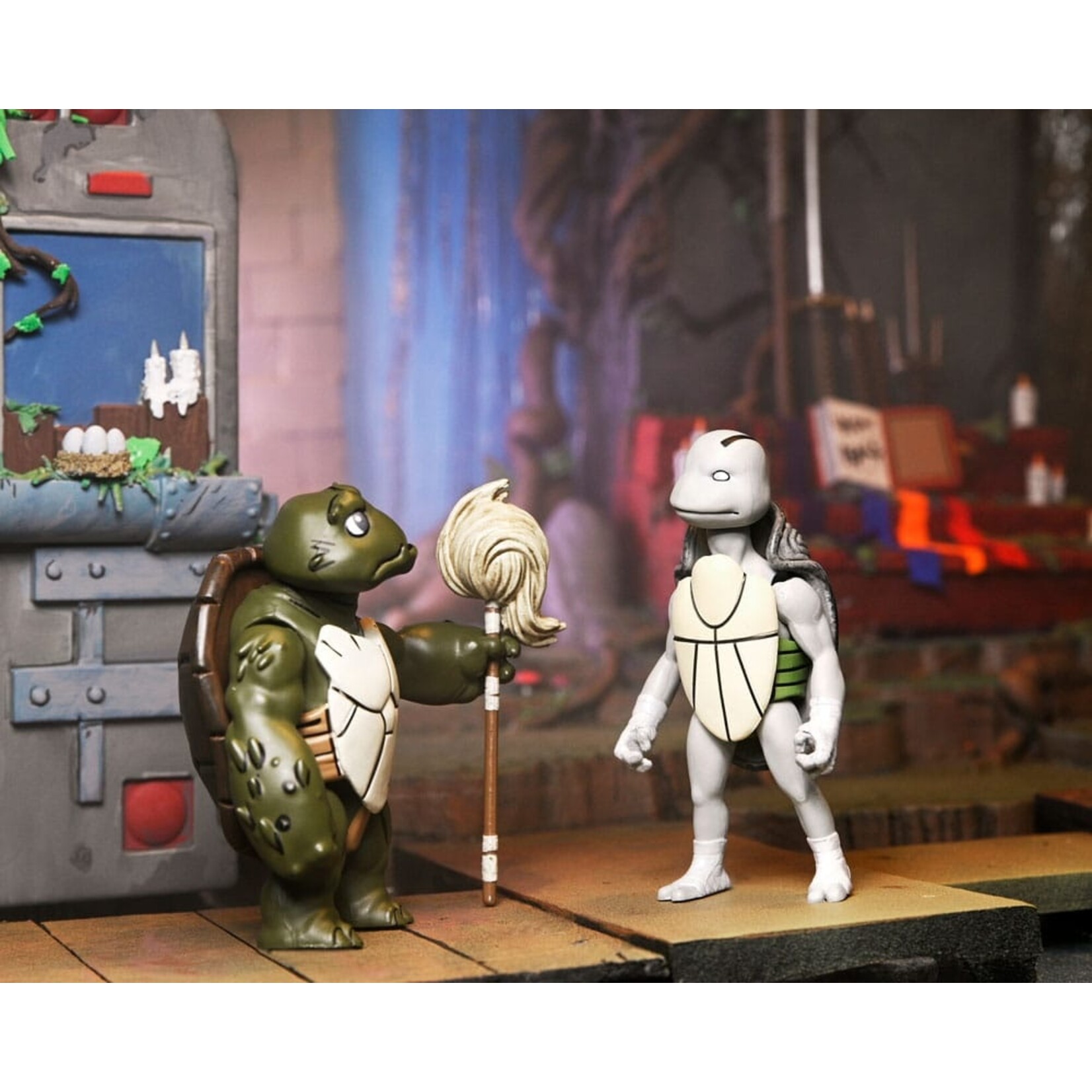 NECA NECA Teenage Mutant Ninja Turtles: The Last Ronin Ultimate Action Figure Casey Marie with Baby Odyn & Uno 17 cm