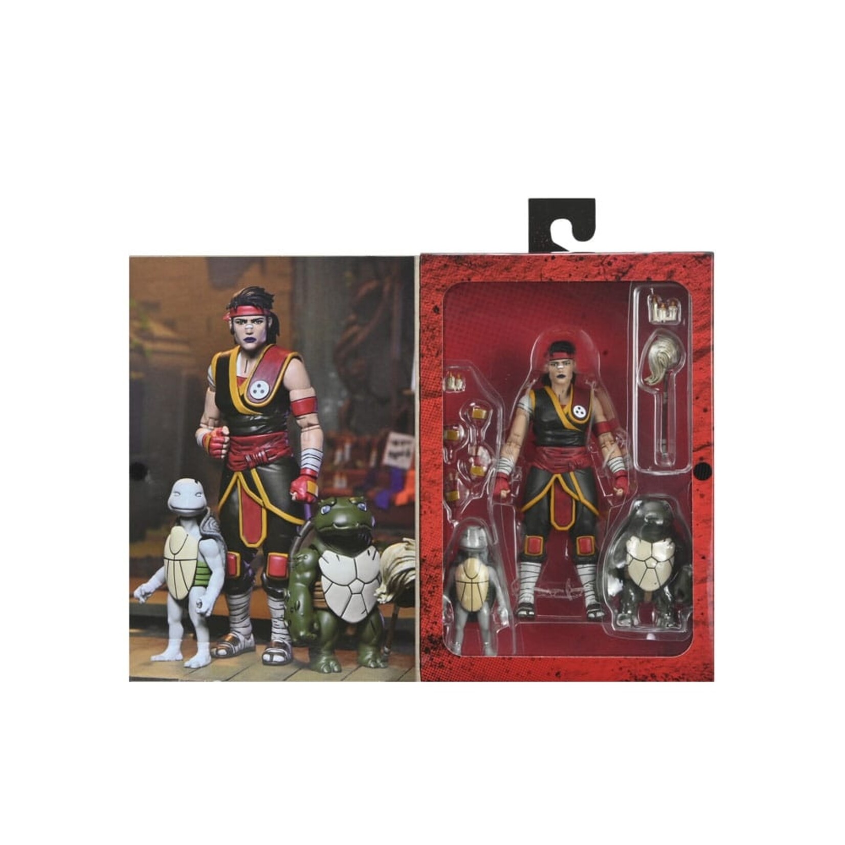 NECA NECA Teenage Mutant Ninja Turtles: The Last Ronin Ultimate Action Figure Casey Marie with Baby Odyn & Uno 17 cm