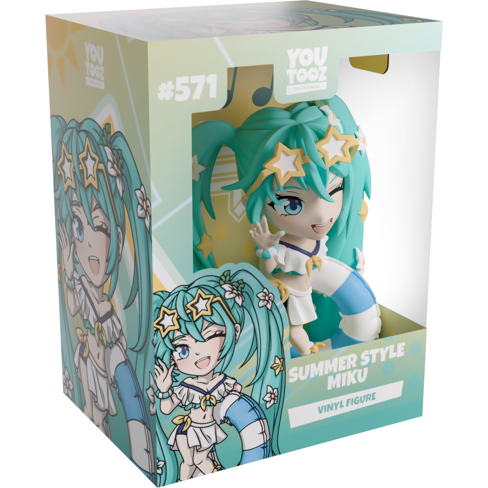 Youtooz Youtooz Hatsune Miku Vinyl Figure Summer Style Miku 12 cm