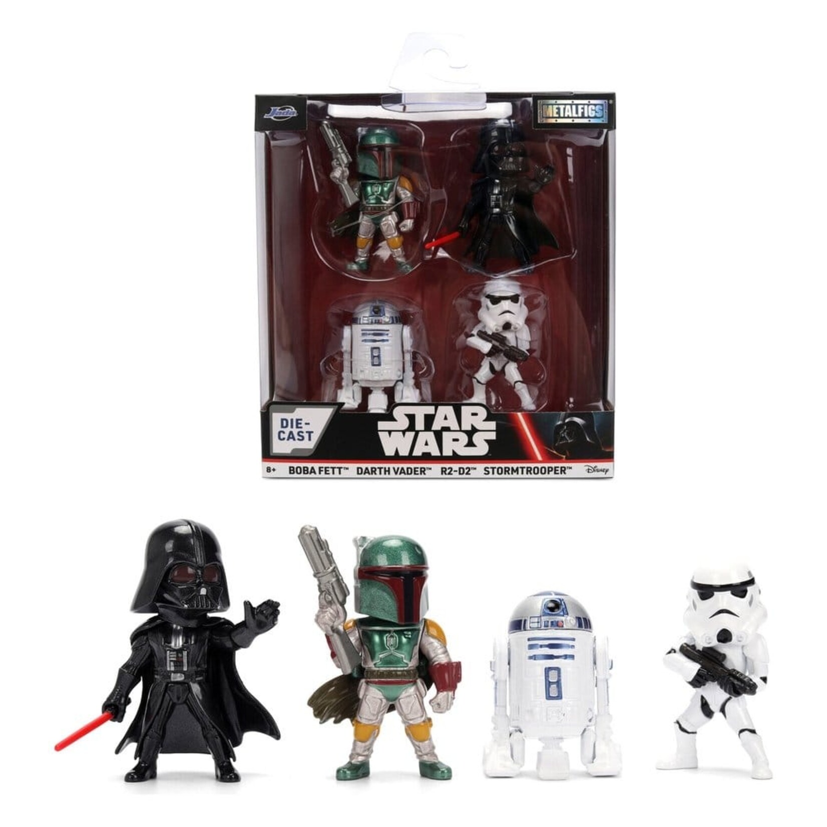 Jada Jada Star Wars Nano Metalfigs Diecast Mini Figures 4-Pack 4 cm