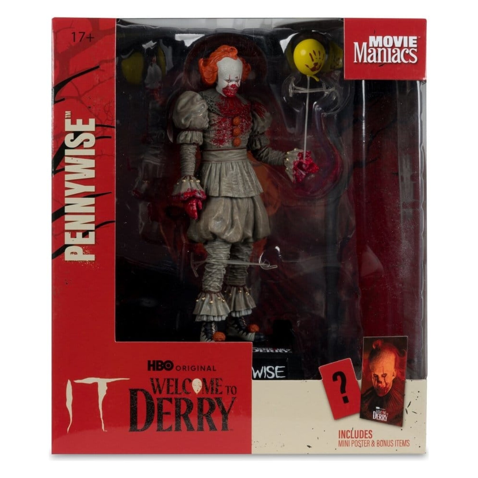 McFarlane Toys McFarlane Toys It: Welcome to Derry Movie Maniacs PVC Statue Pennywise (Bloody) 16 cm