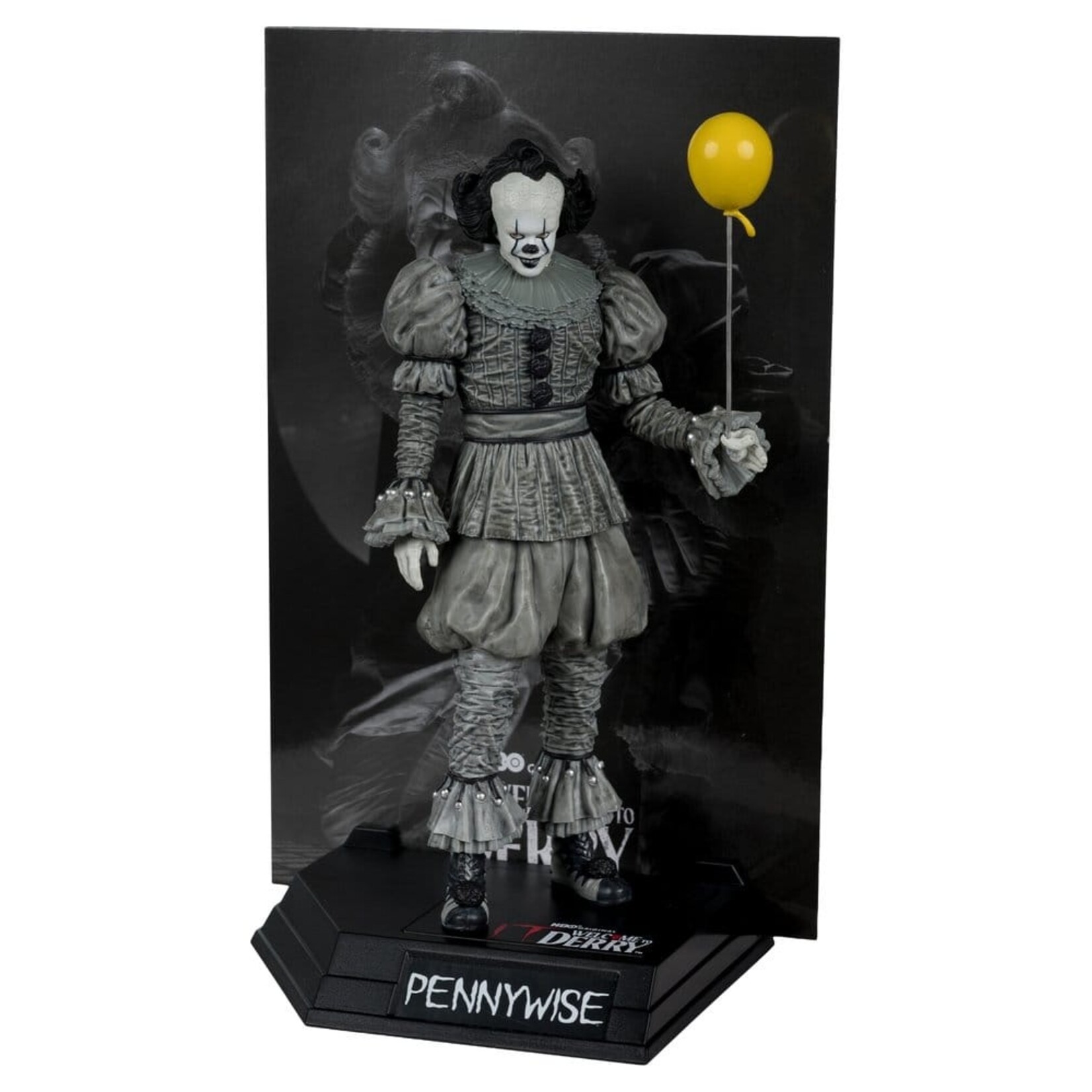 McFarlane Toys McFarlane Toys It: Welcome to Derry Movie Maniacs PVC Statue Pennywise (Black & White) 16 cm