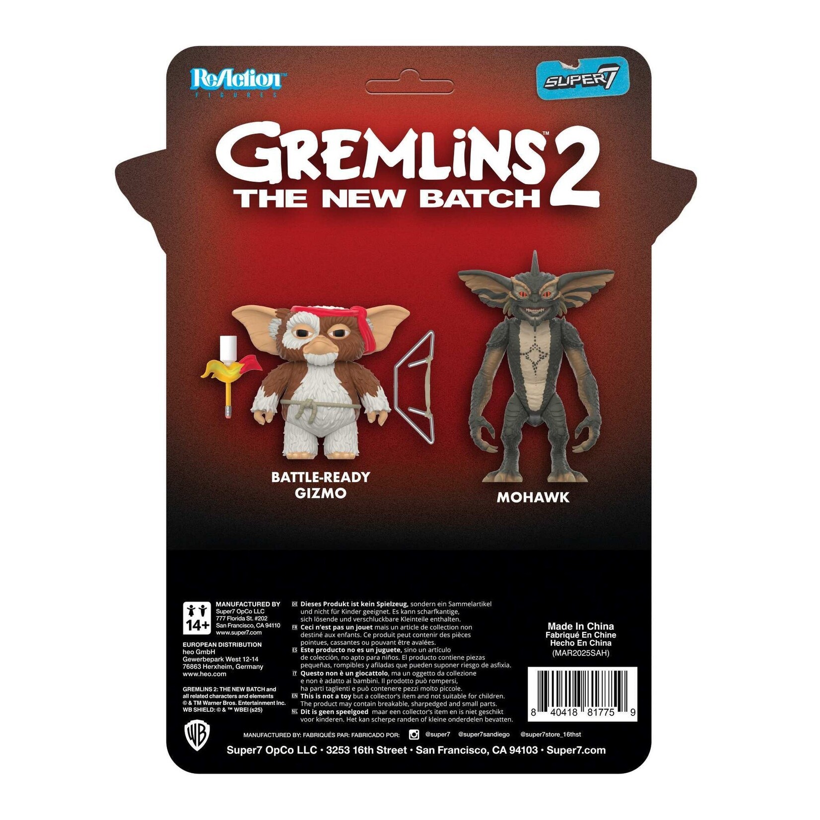 Super7 Super7 Gremlins 2 ReAction Action Figure Mohawk (Character Card) 12 cm