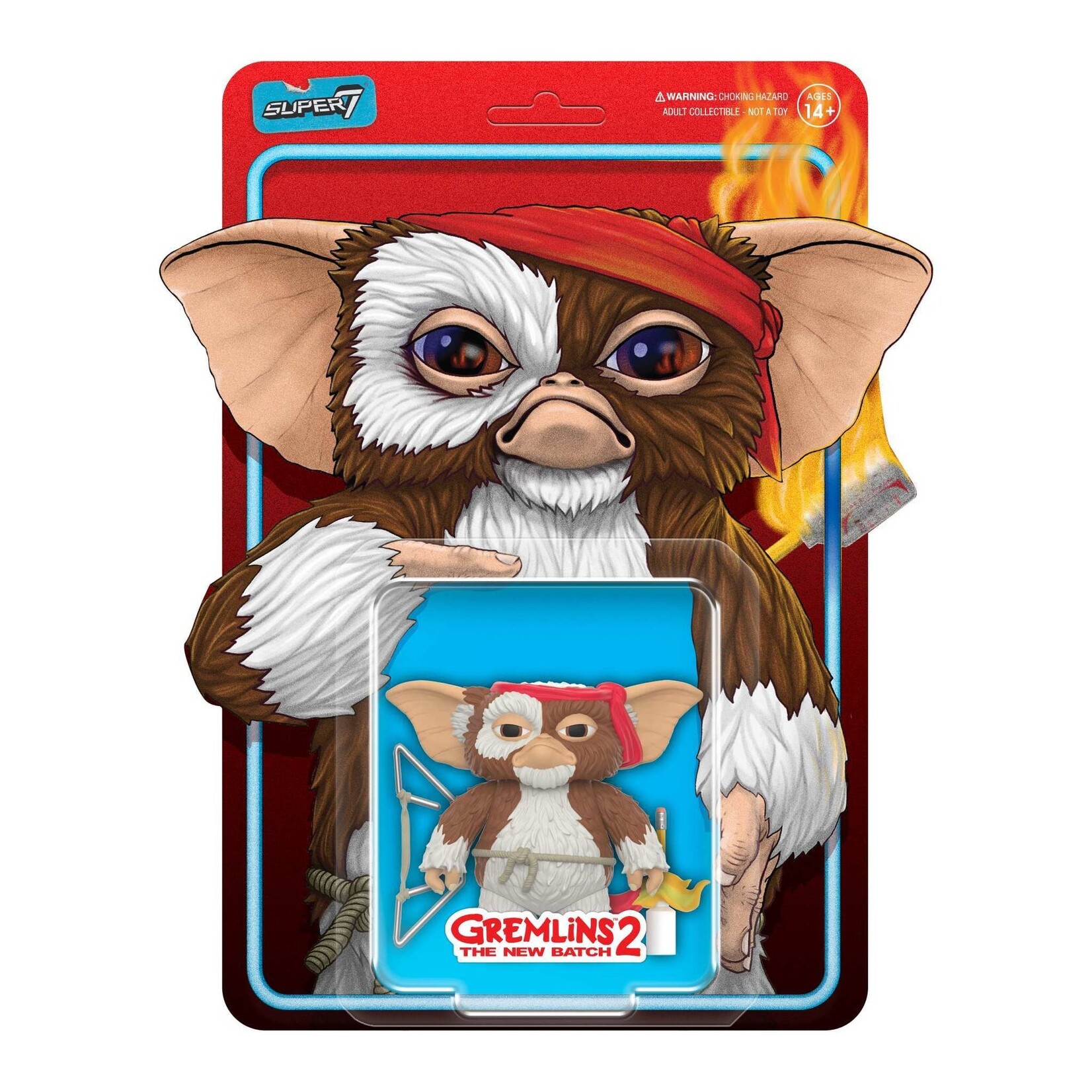 Super7 Super7 Gremlins 2 ReAction Action Figure Gizmo (Battle Ready Character Card) 12 cm