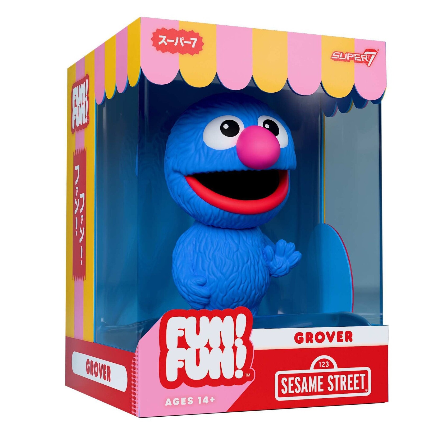 Super7 Super7 Sesame Street Soft Vinyl Figure Grover 18 cm