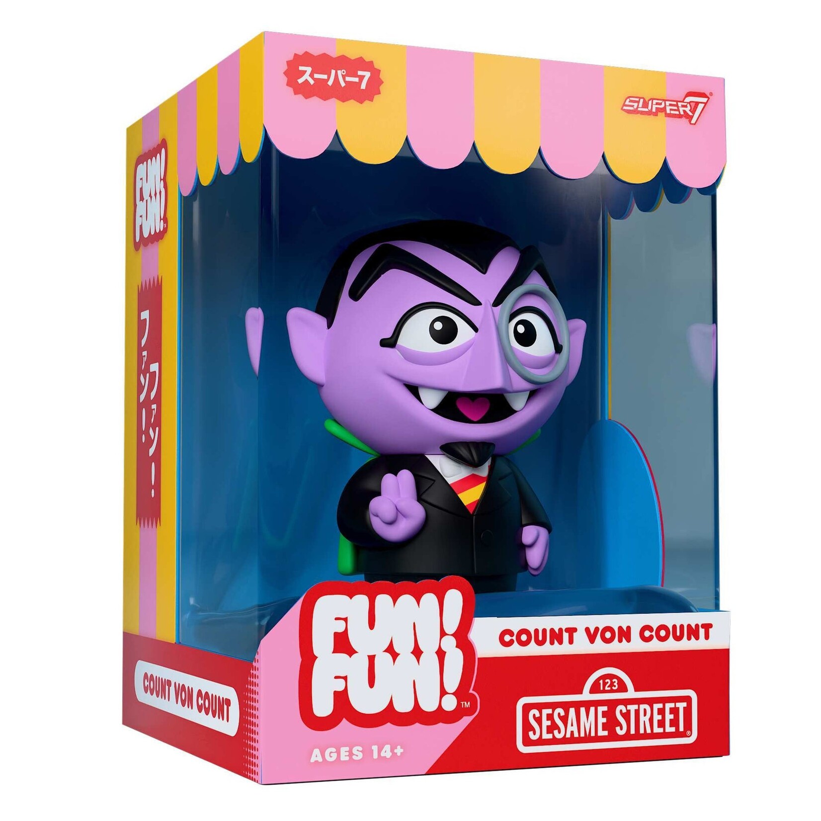 Super7 Super7 Sesame Street Soft Vinyl Figure Count von Count 18 cm