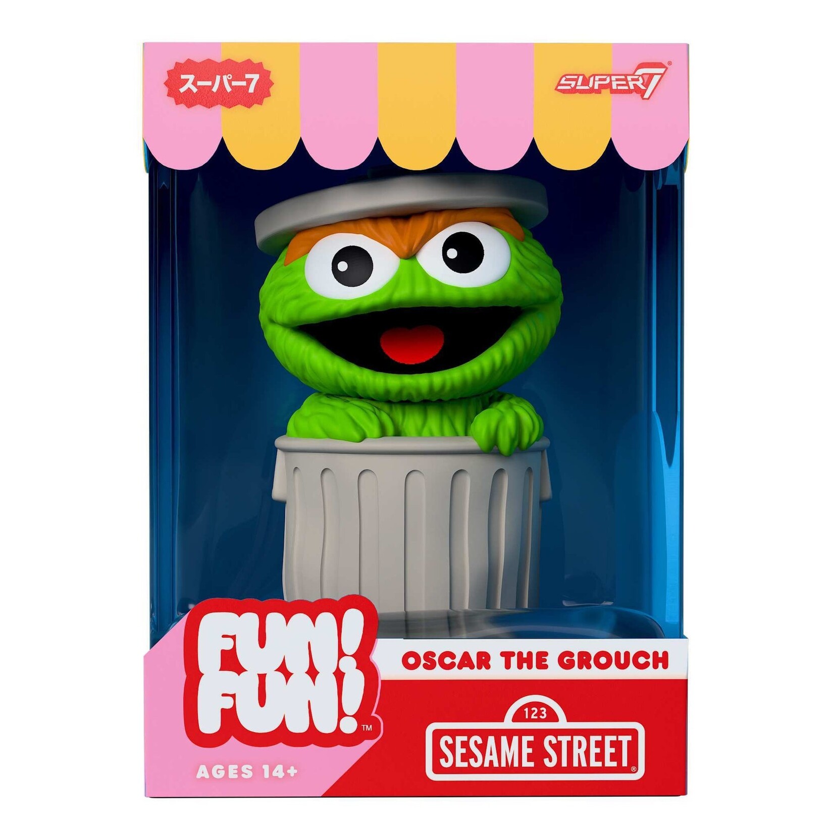 Super7 Super7 Sesame Street Soft Vinyl Figure Oscar the Grouch 18 cm