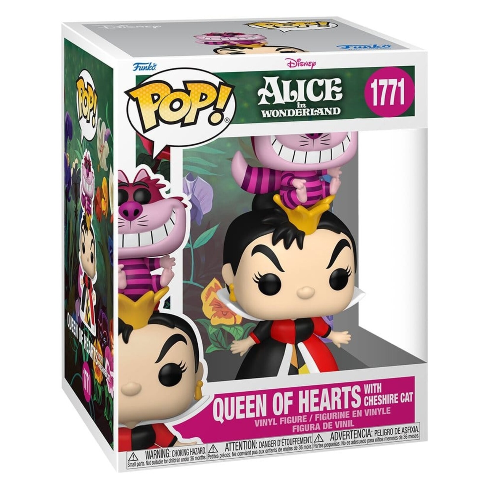 Funko Funko Disney Alice in Wonderland Premium POP! Vinyl Figure Queen of Hearts & Cheshire Cat 15 cm