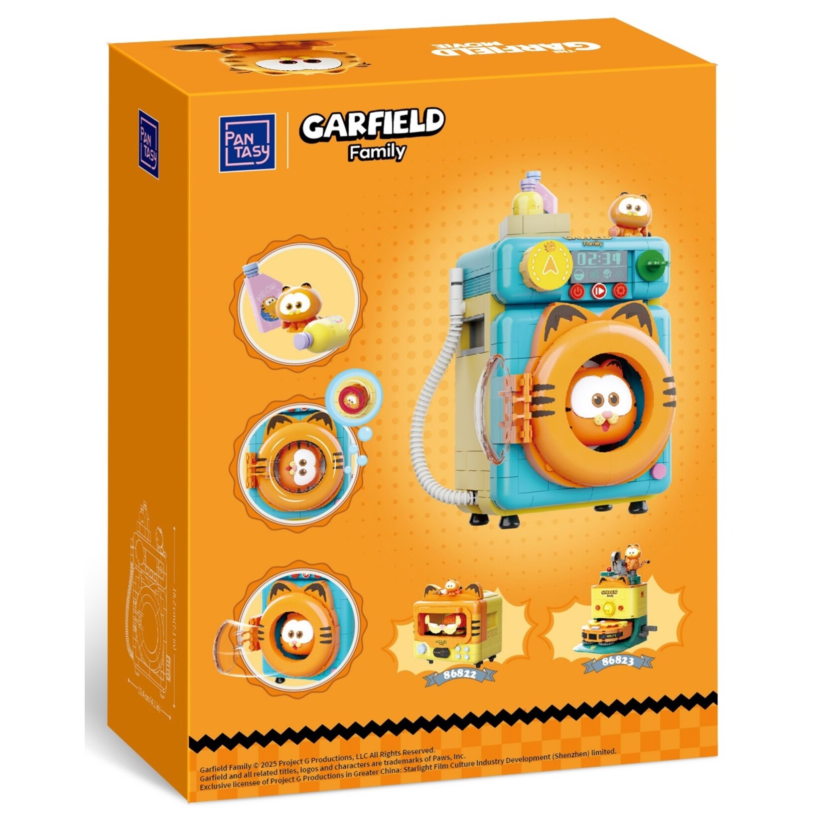 Pantasy Pantasy Garfield Washing Machine 284pcs (86821)
