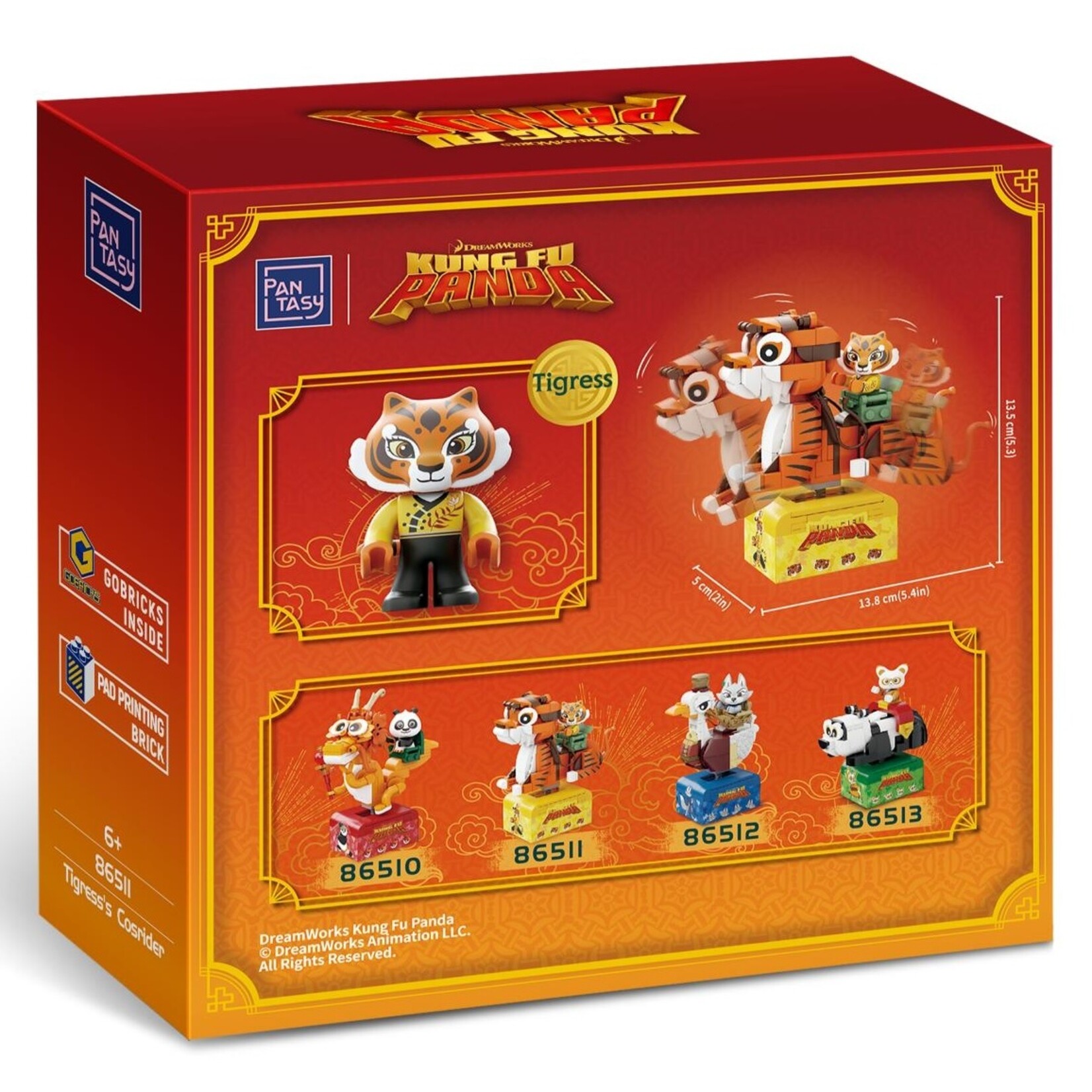 Pantasy Pantasy Kung Fu Panda Tigress’s Cosrider 195pcs (86511)