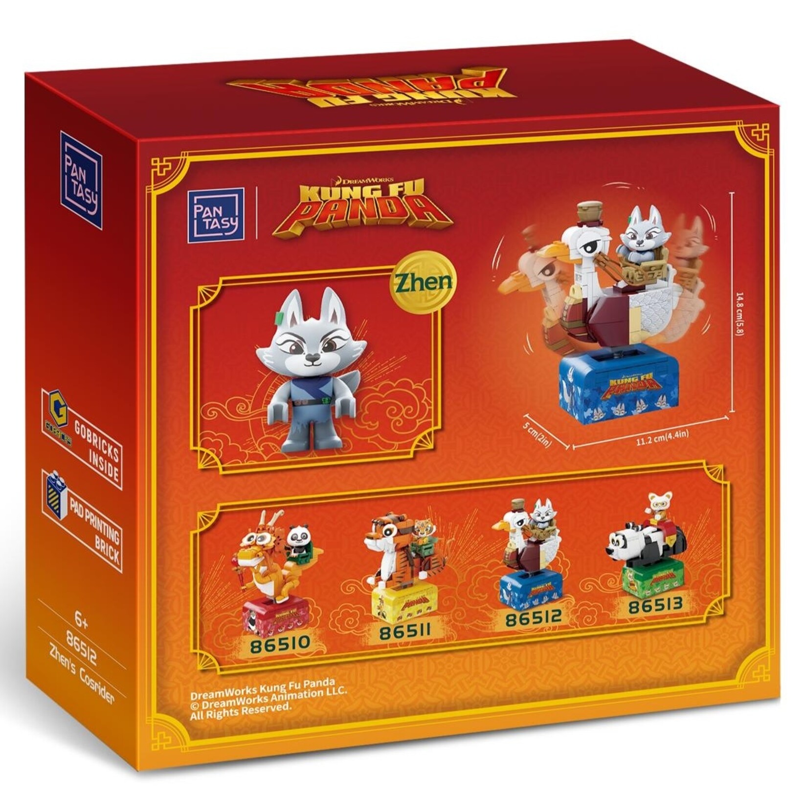 Pantasy Pantasy Kung Fu Panda Zhen's Cosrider 200pcs (86512)