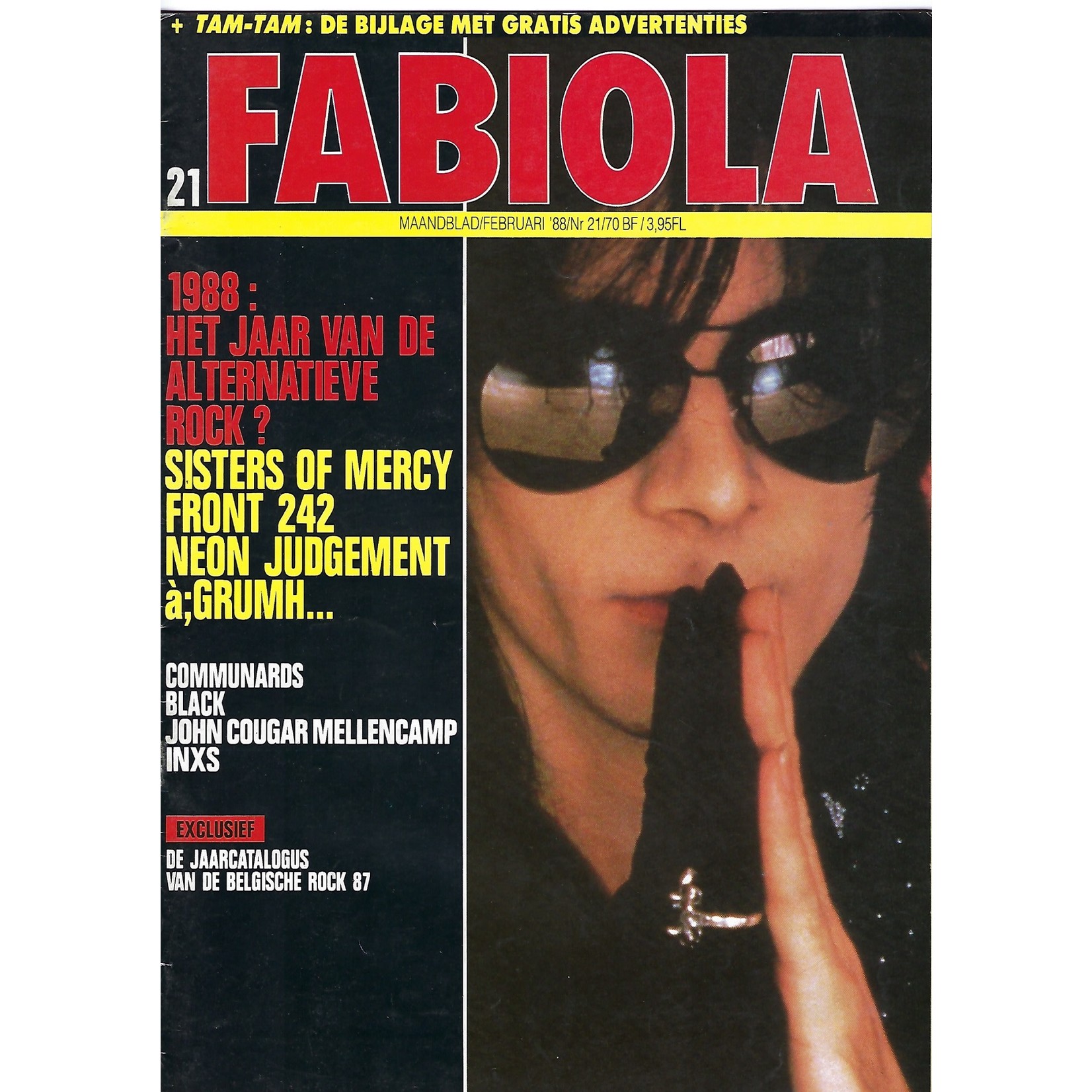 FABIOLA MAGAZINE - #21/1988 (sisters of mercy, front 242...)