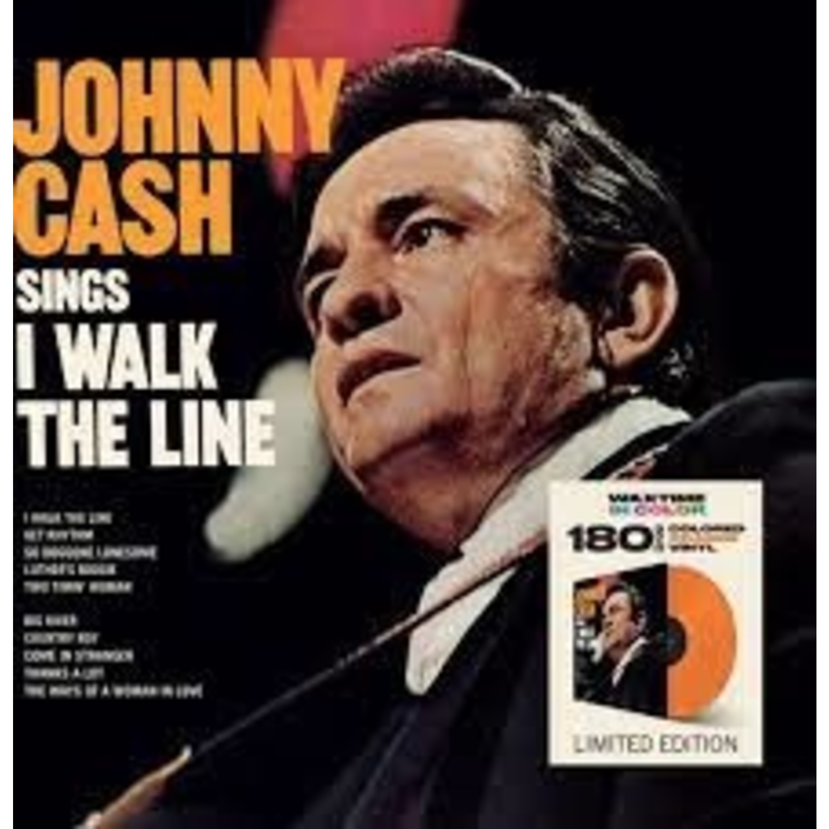 JOHNNY CASH - walk the line LP (color)