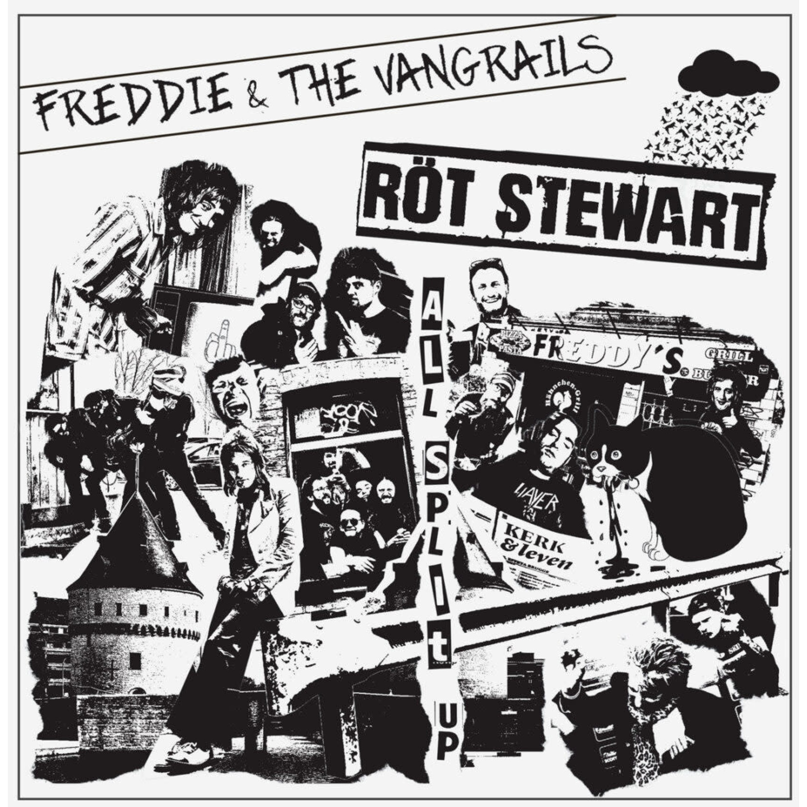 FREDDIE & THE VANGRAILS / RÖT STEWART – All Split Up 7"ep
