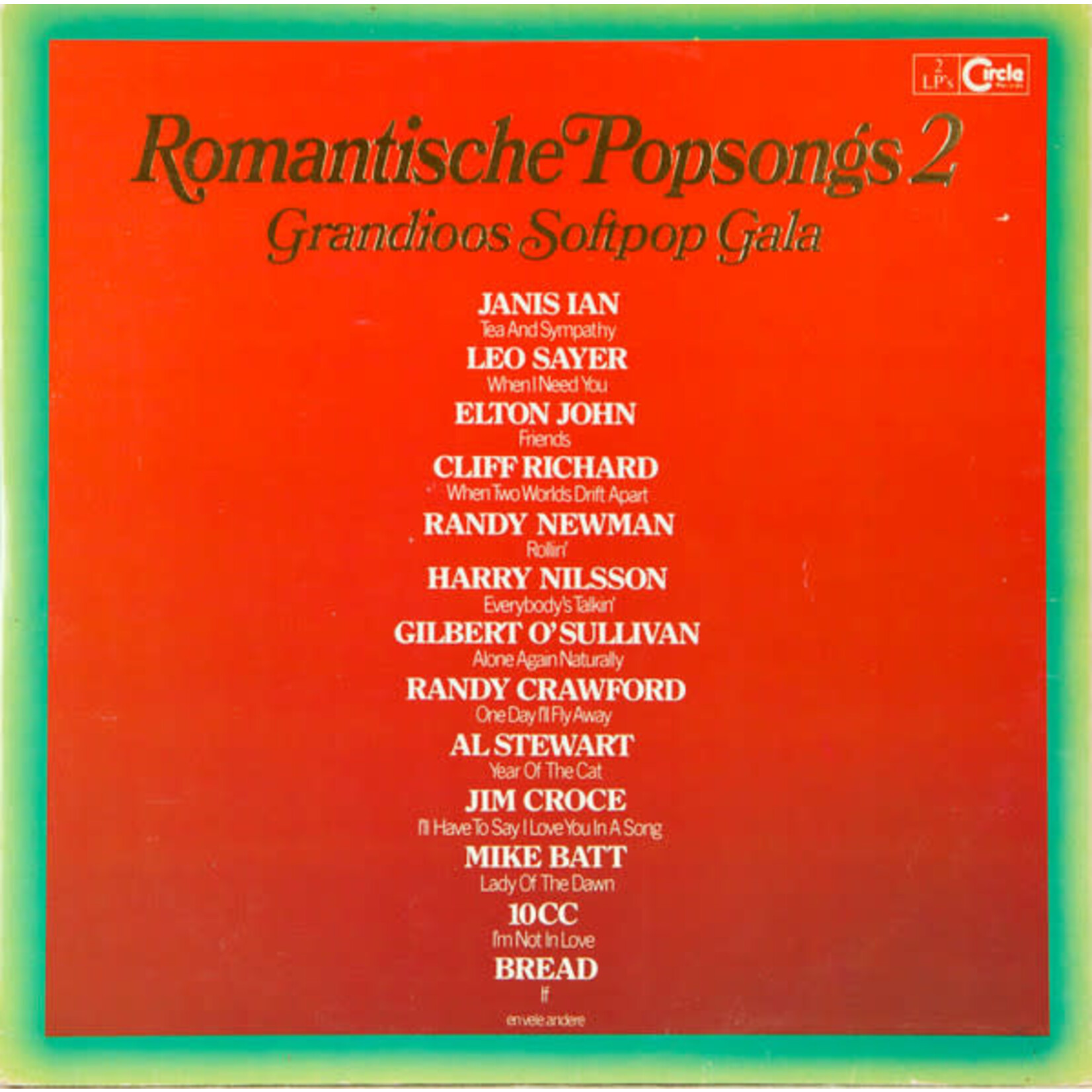 ROMANTISCHE POPSONGS 2 (GRANDIOOS SOFTPOP GALA) - DLP