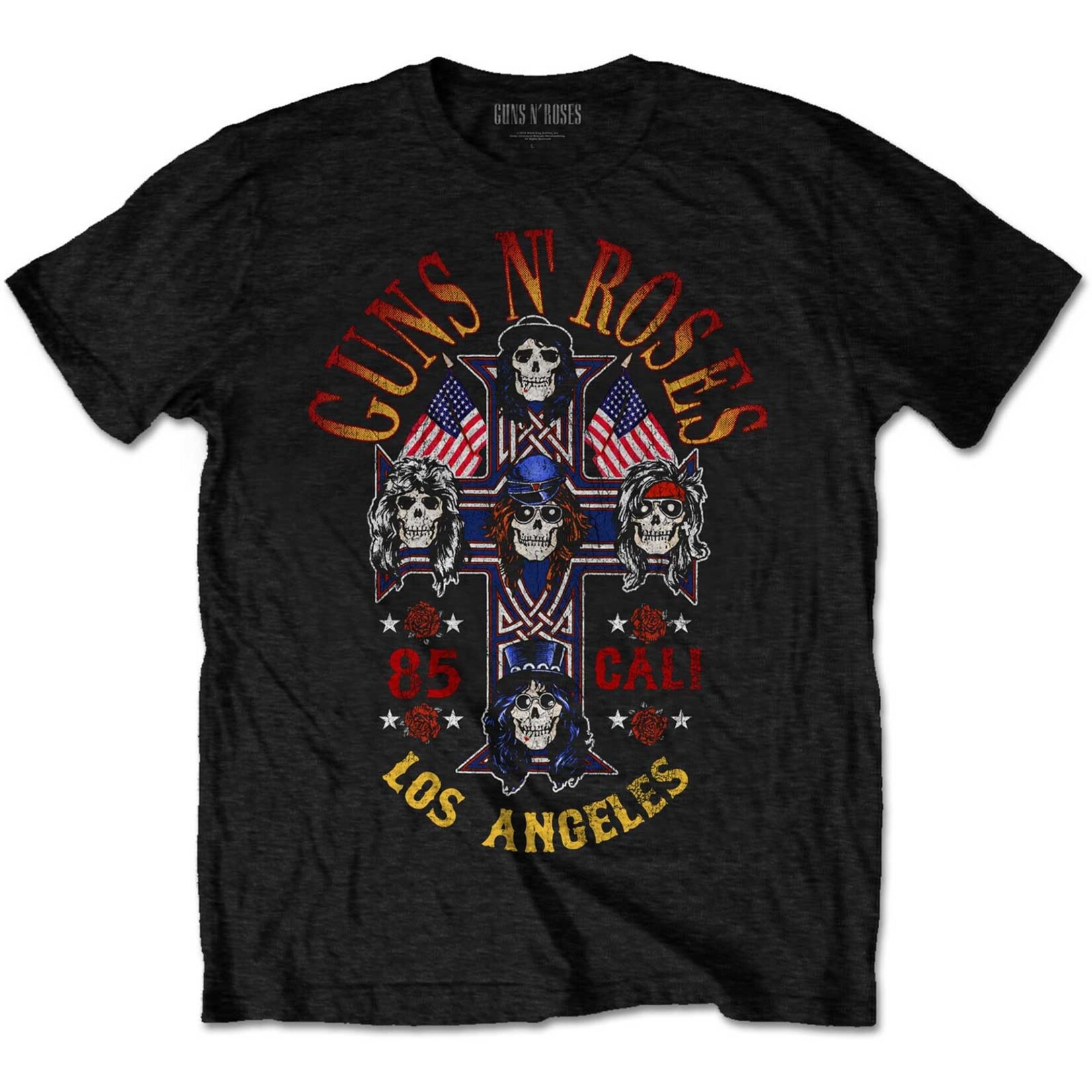 GUNS N ROSES - cali 1985 T-SHIRT (S)