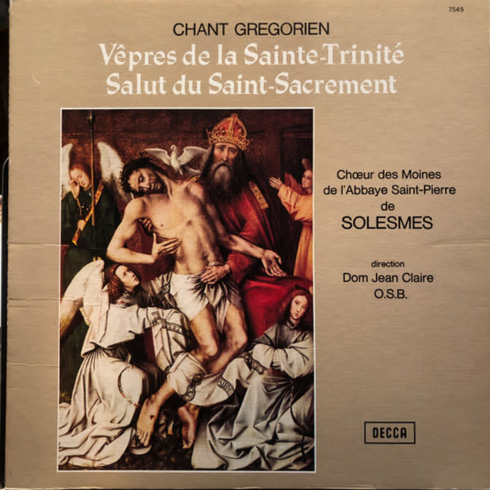 CHANT GRÉGORIEN - VEPRES DE LA SAINTE-TRINITÉ - LP