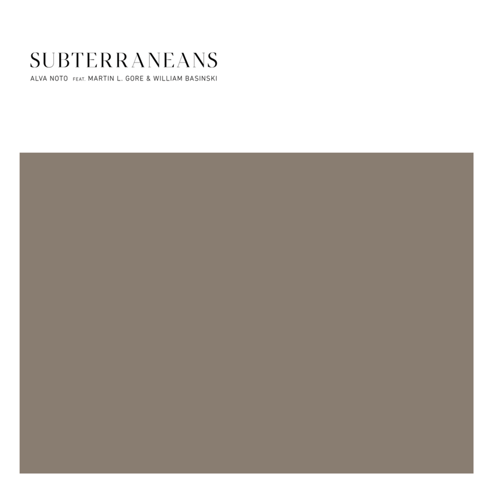 ALVA NOTO - subterranians LP