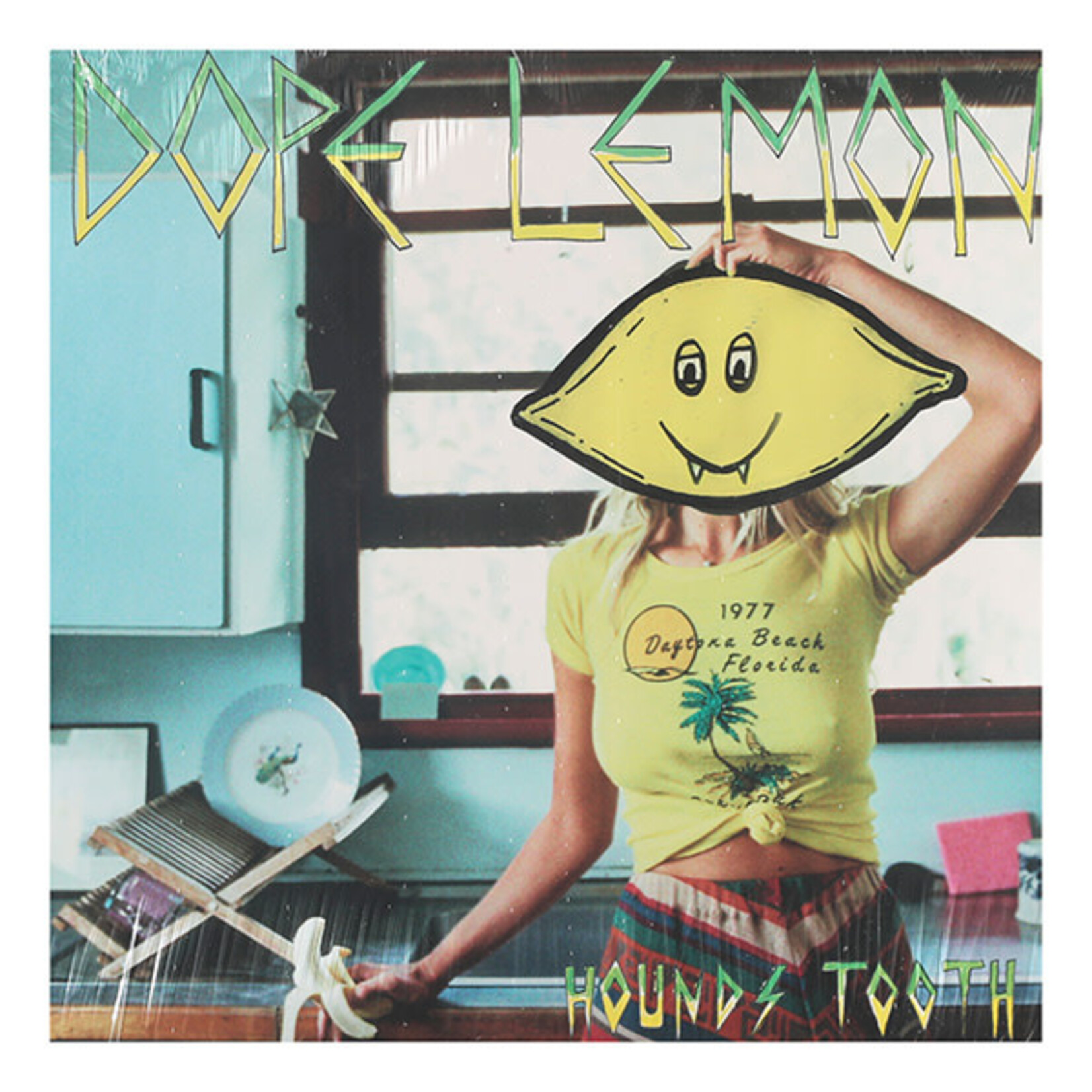DOPE LEMON - HOUNDS TOOTH - COLOURED CLEAR LIME - LP