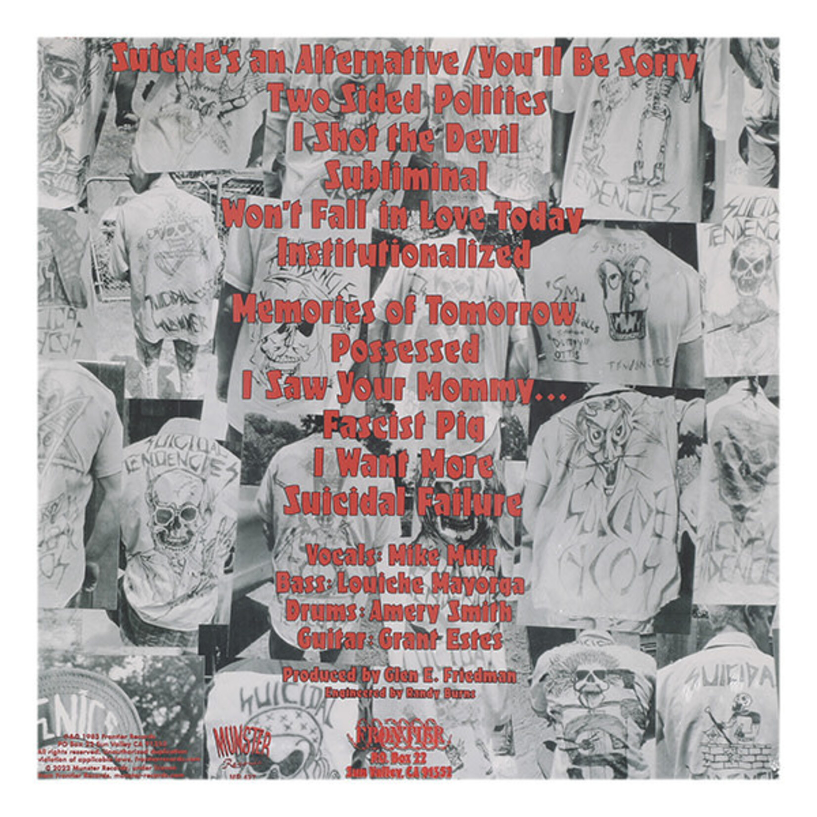 SUICIDAL TENDENCIES - SUICIDAL TENDENCIES - COLOURED MAGENTA LP