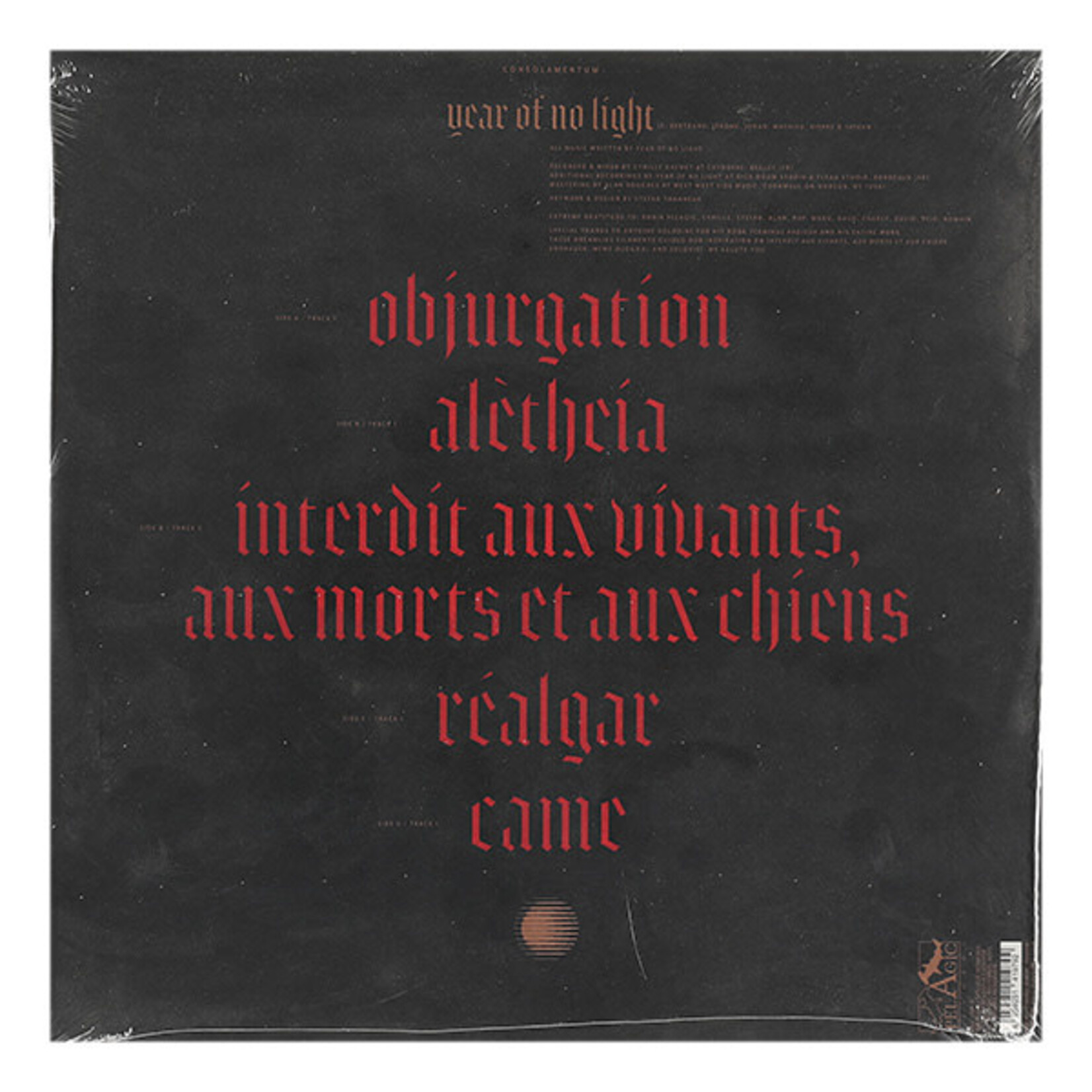 YEAR OF NO LIGHT - CONSOLAMENTUM - 2LP