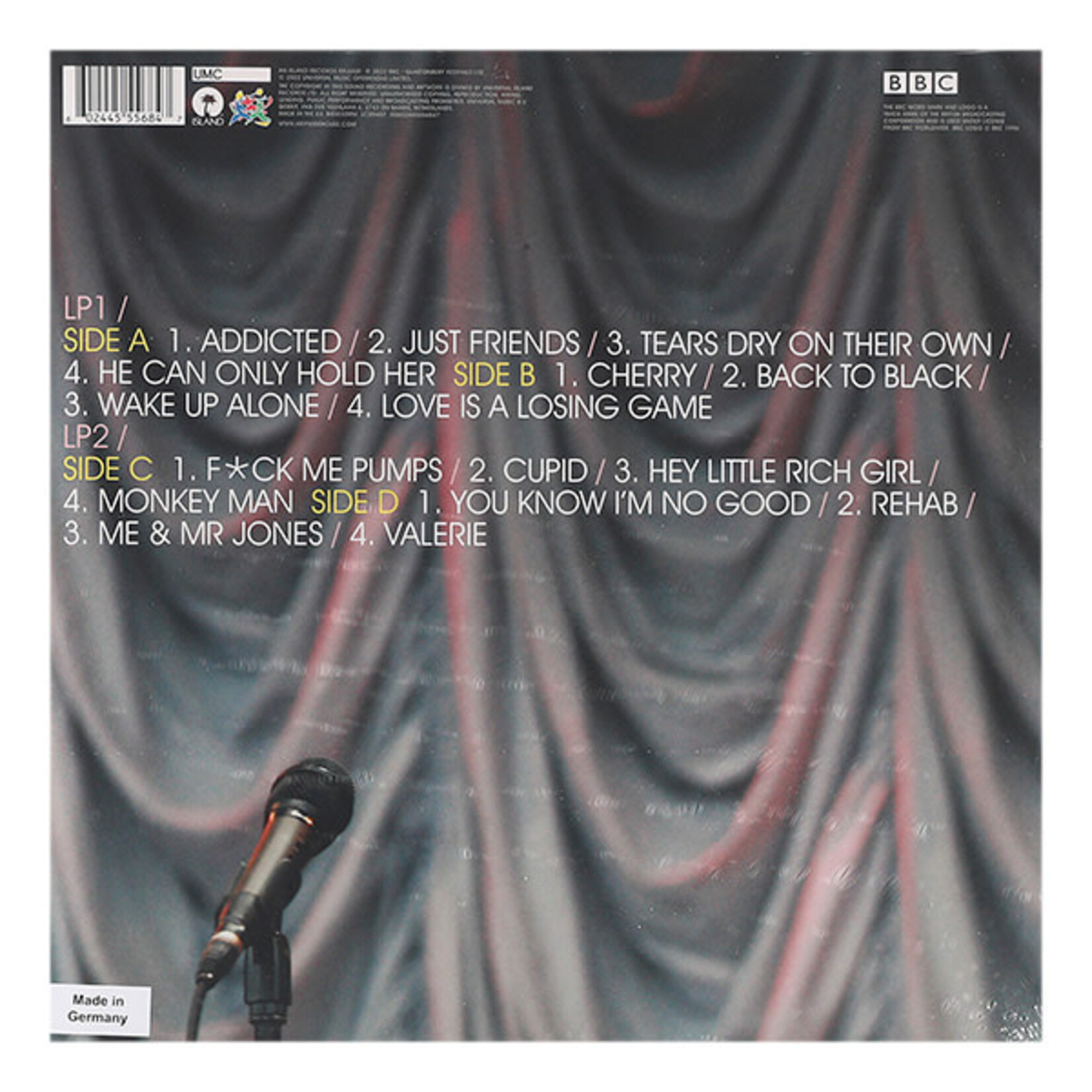 WINEHOUSE, AMY - LIVE AT GLASTONBURY 2007 - 2LP