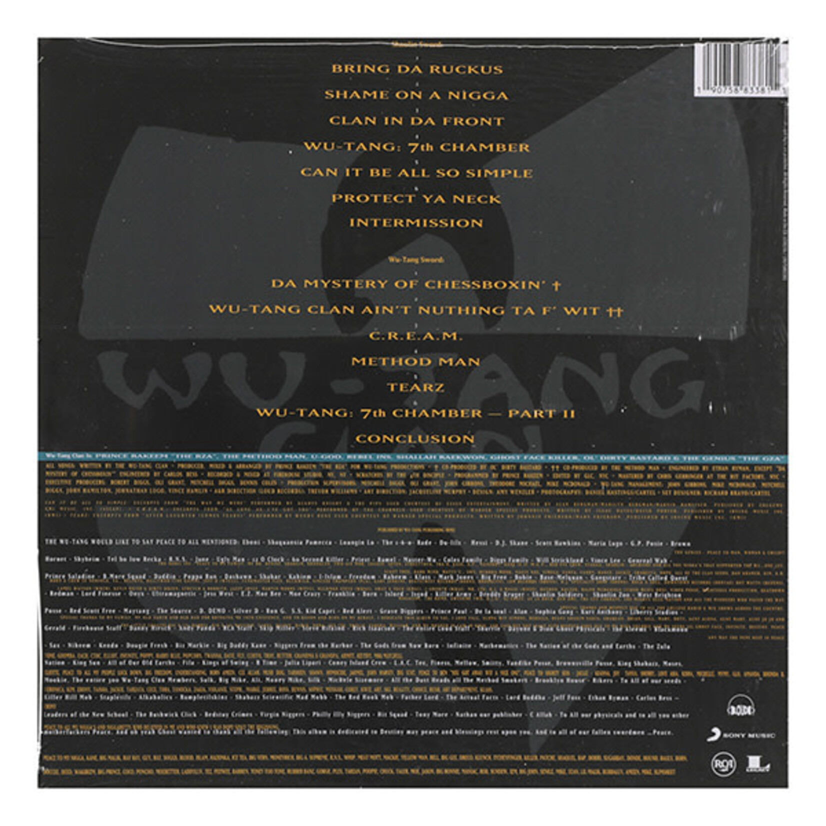 WU-TANG-CLAN - ENTER THE WU-TANG (36 CHAMBERS) - LTD COLOURED YELLOW LP
