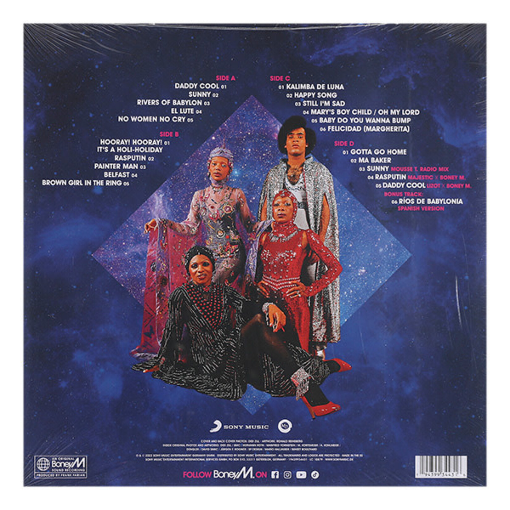 BONEY M. - THE MAGIC OF BONEY M. - COLORED CLEAR BLUE & PINK 2LP
