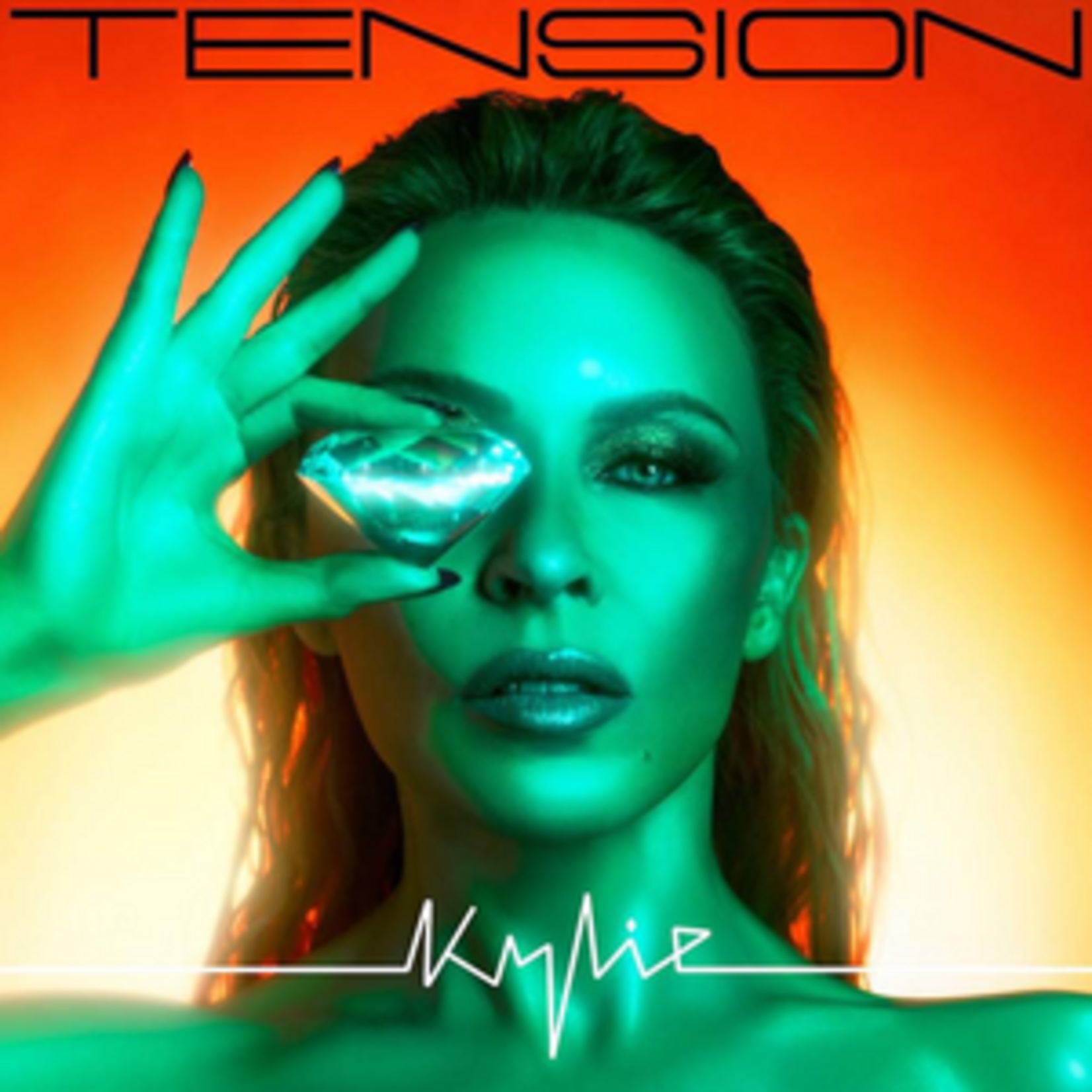 KYLIE MINOGUE - TENSION - LTD COLORED  CLEAR ORANGE LP